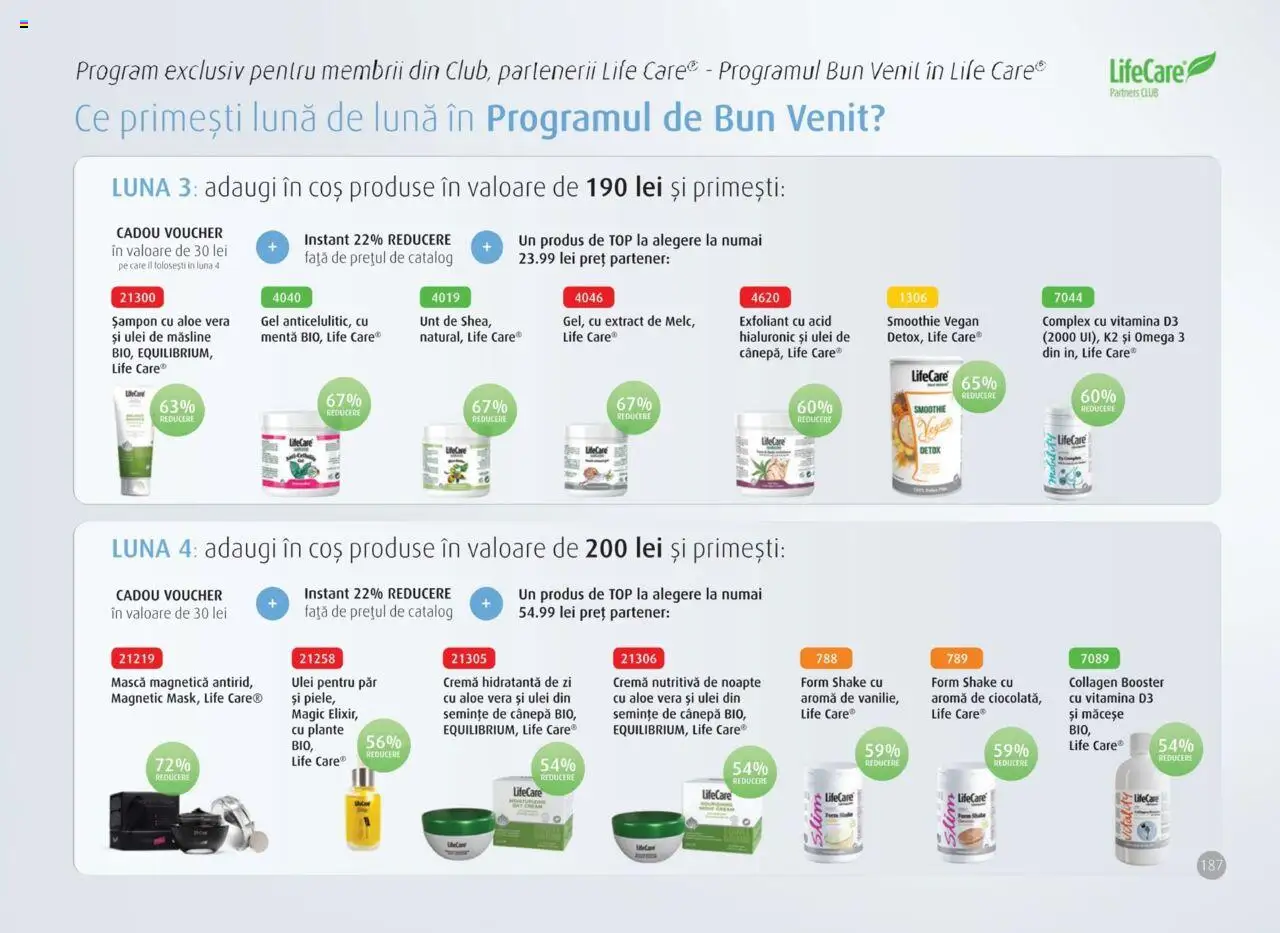 Noul catalog Life Care – valabil de la 01.04.2025 | Pagină: 189 | Produse: Top, Cremă, Shake, Smoothie