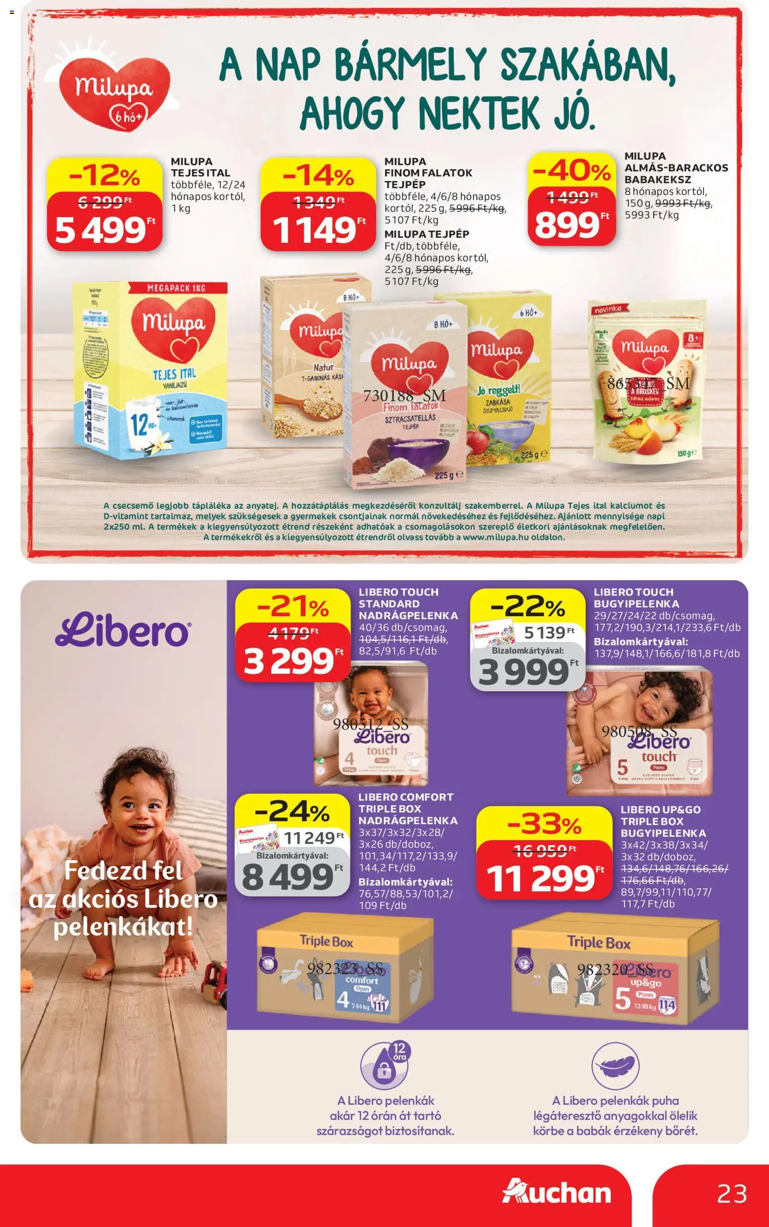 Auchan akciós ujság - amely érvényes a következő dátumtól: 09.04.2026 | Oldal: 23