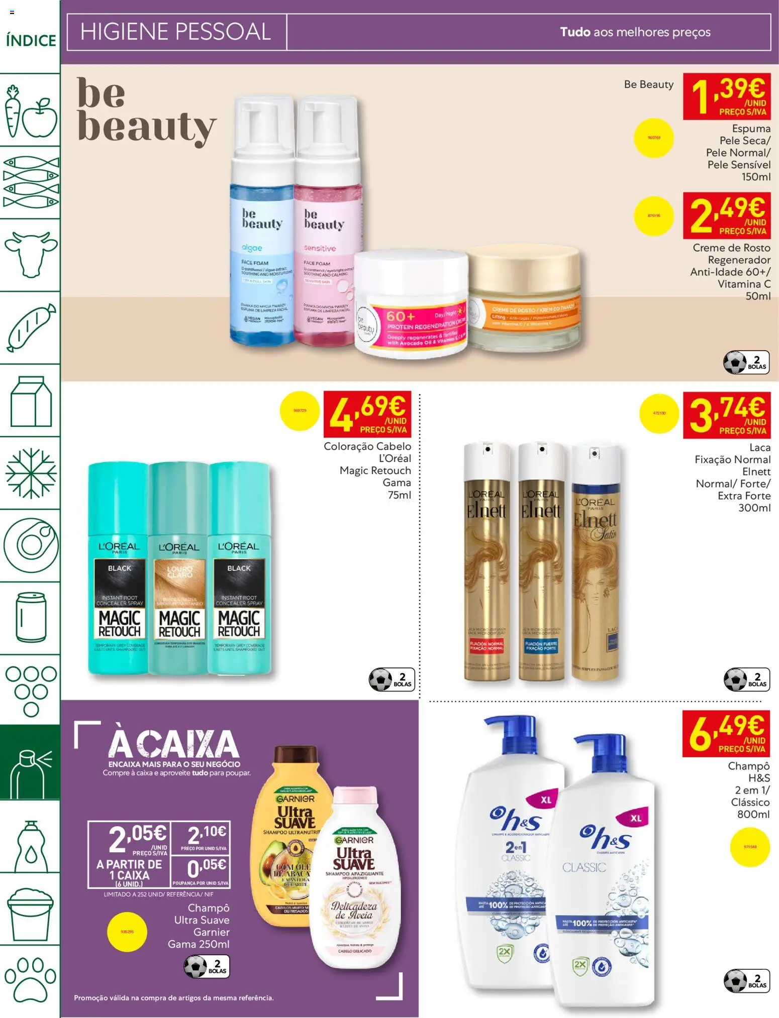 Recheio folheto │ válido de 21.04.2026 | Página: 44 | Produtos: Aveia, Shampoo, Caixa, Vitamina c