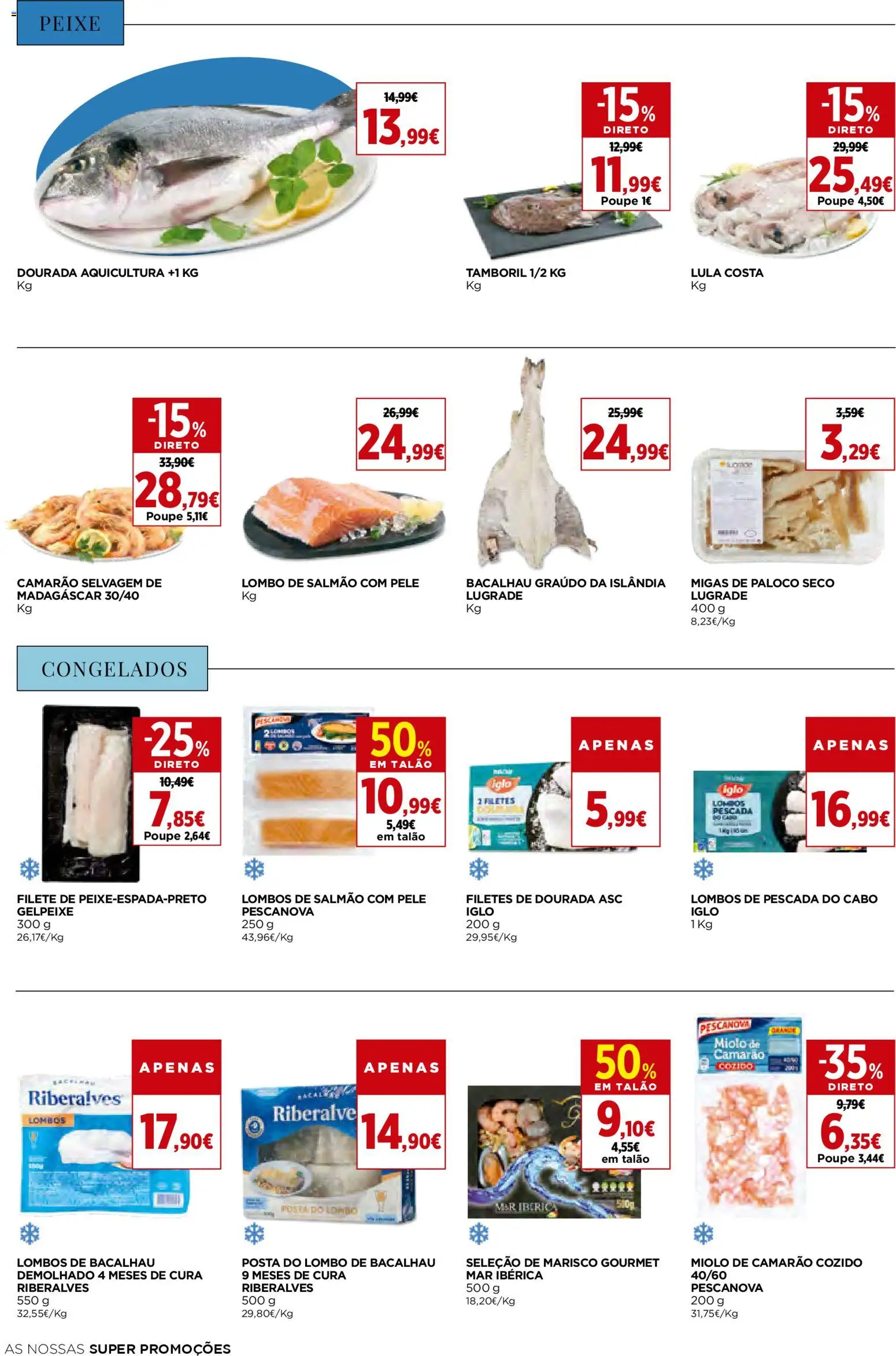 El Corte Ingles folheto │ válido de 31.10.2025 | Página: 20 | Produtos: Bacalhau, Camarão, Salmão, Peixe