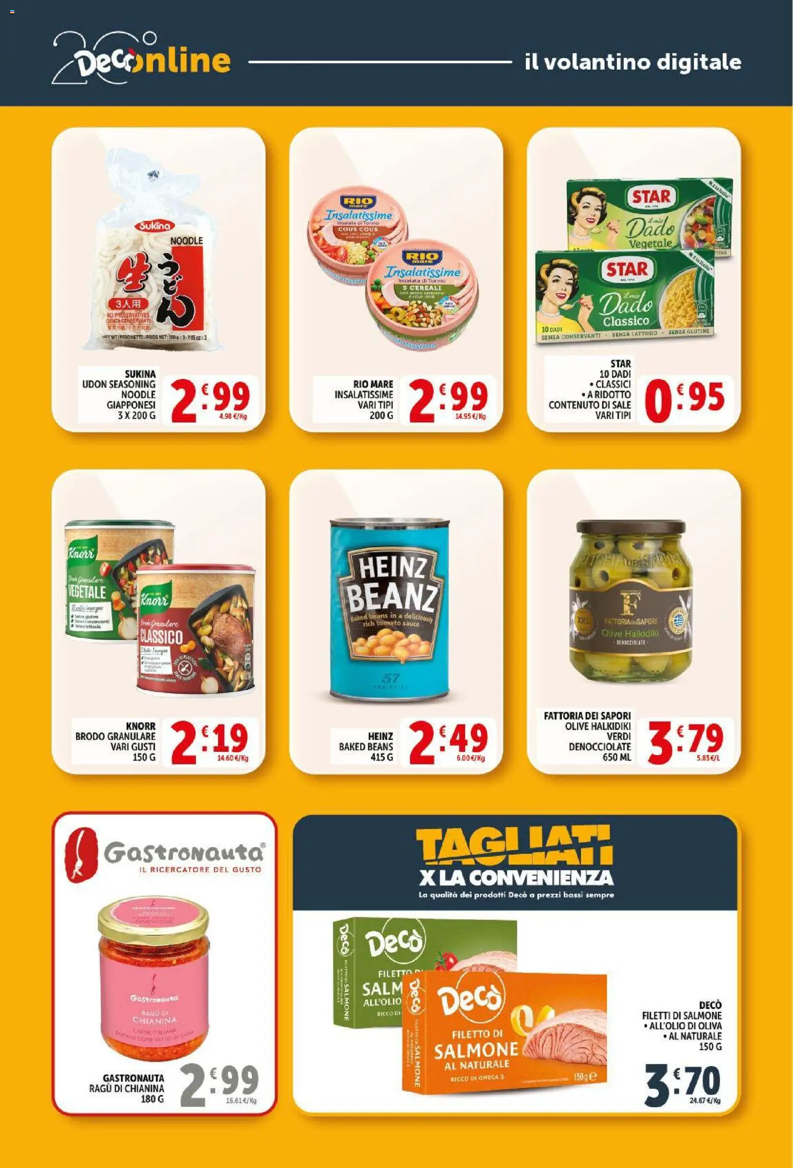 Volantino Decò del 13.04.2026 | Pagina: 30 | Prodotti: Cereali, Sale, Olive, Tonno
