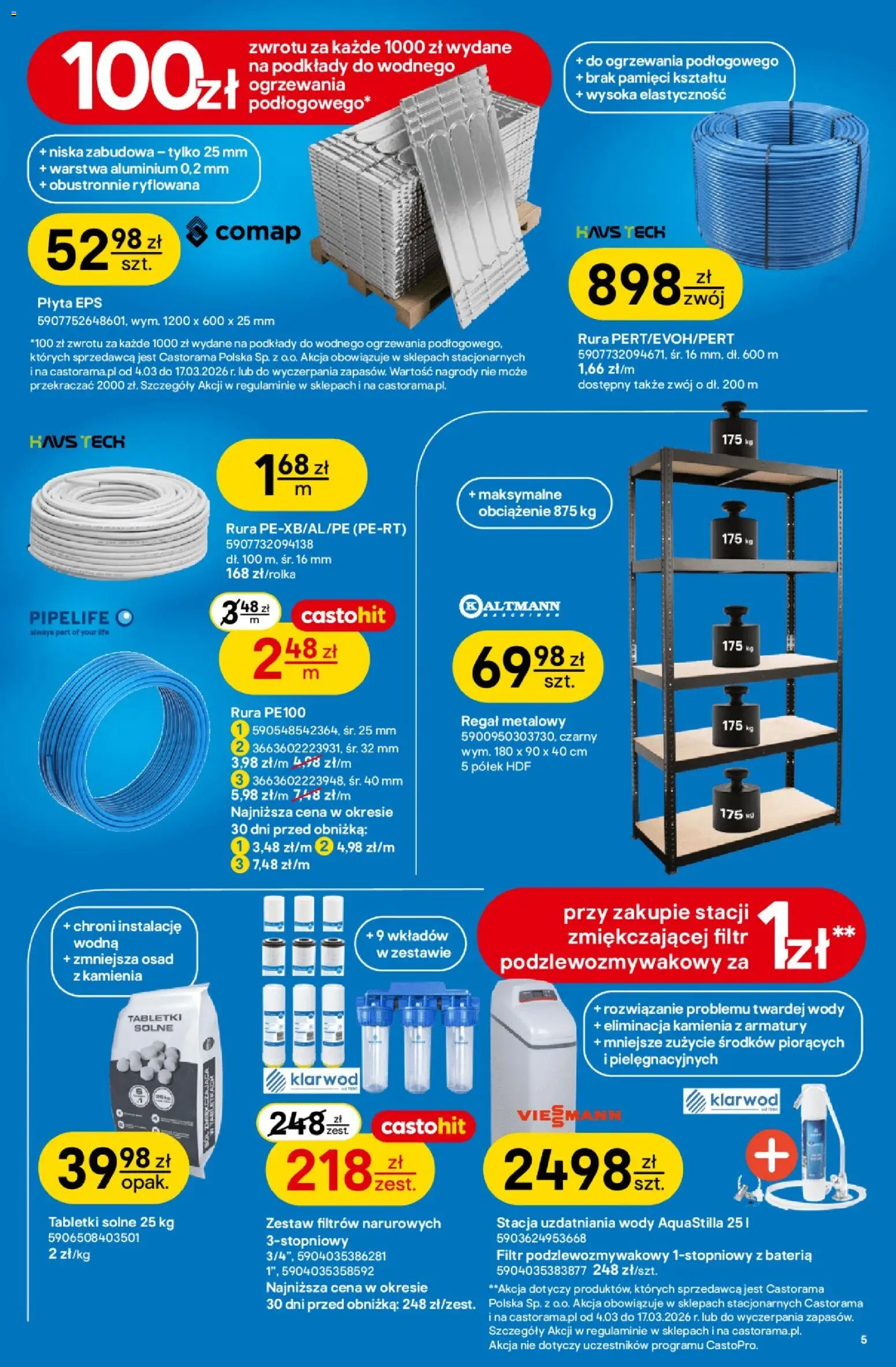 Castorama gazetka od 04.03.2026 | Strona: 5 | Produkty: Regał metalowy, Bateria, Regał