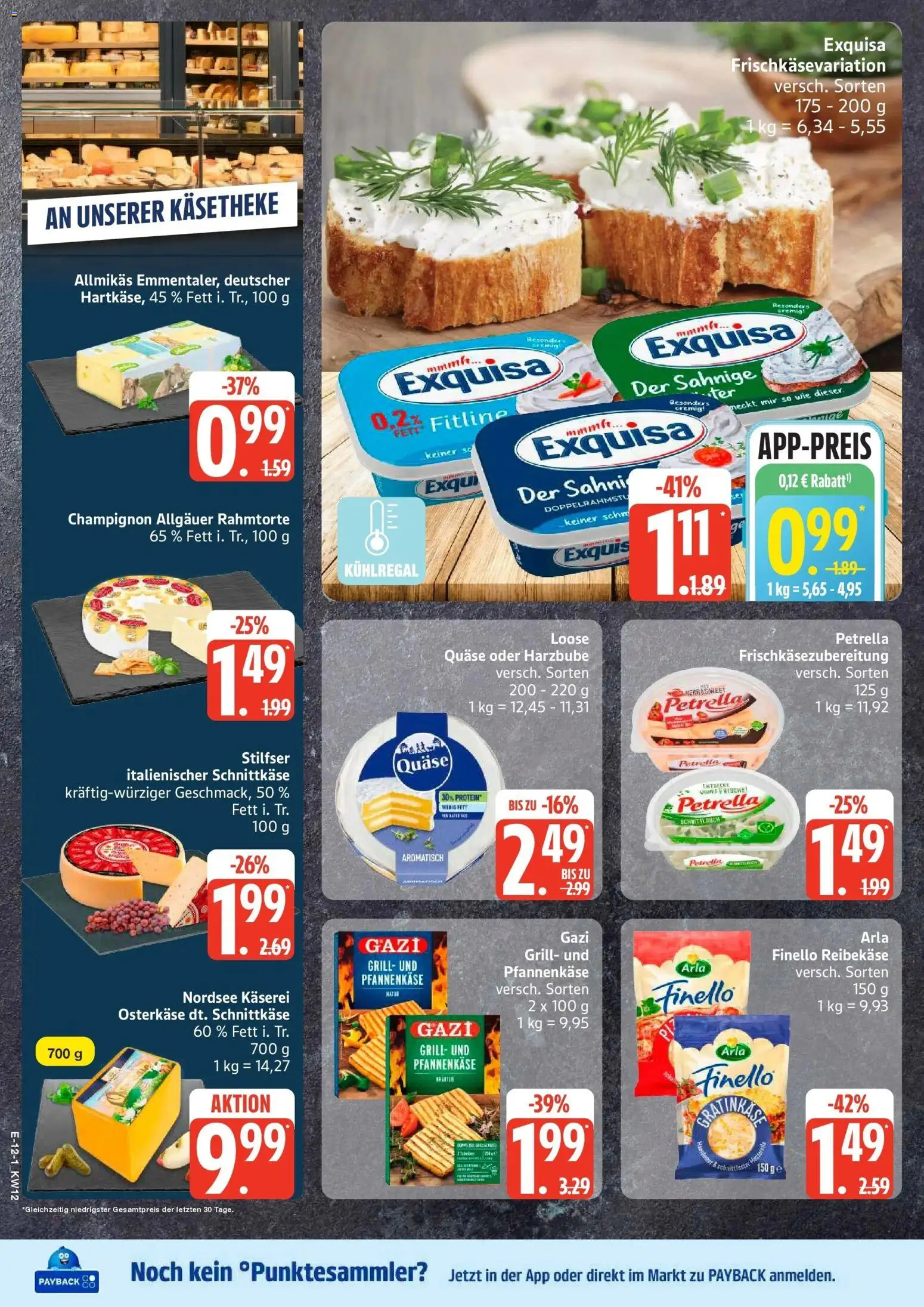 Angebote – gültig ab 16.03.2026 | Seite: 16 | Produkte: Grill, Exquisa, Reibekase