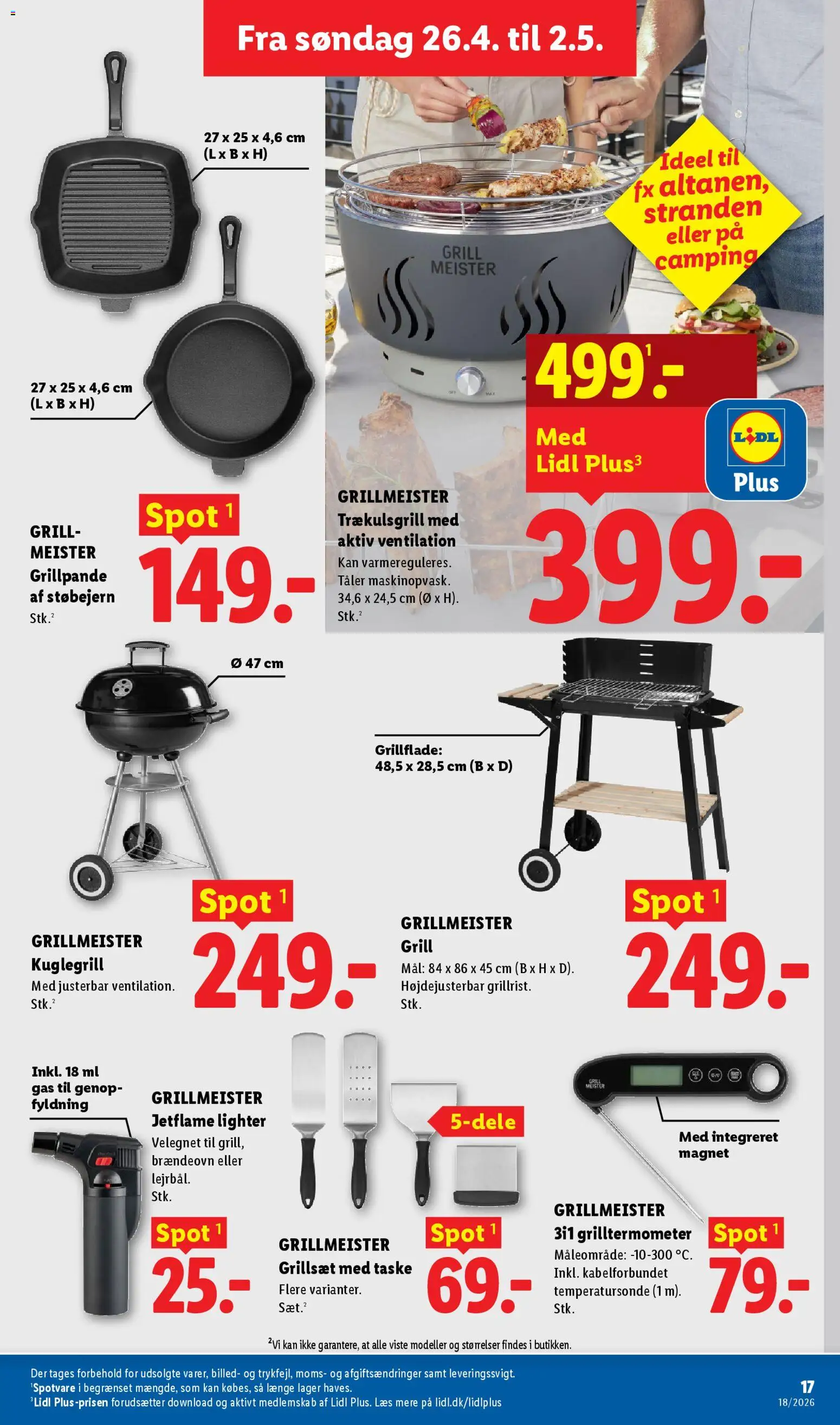 Lidl tilbudsavis – gyldig fra 26.04.2026 | Side: 3 | Produkter: Taske, Søm, Magnet, Grill
