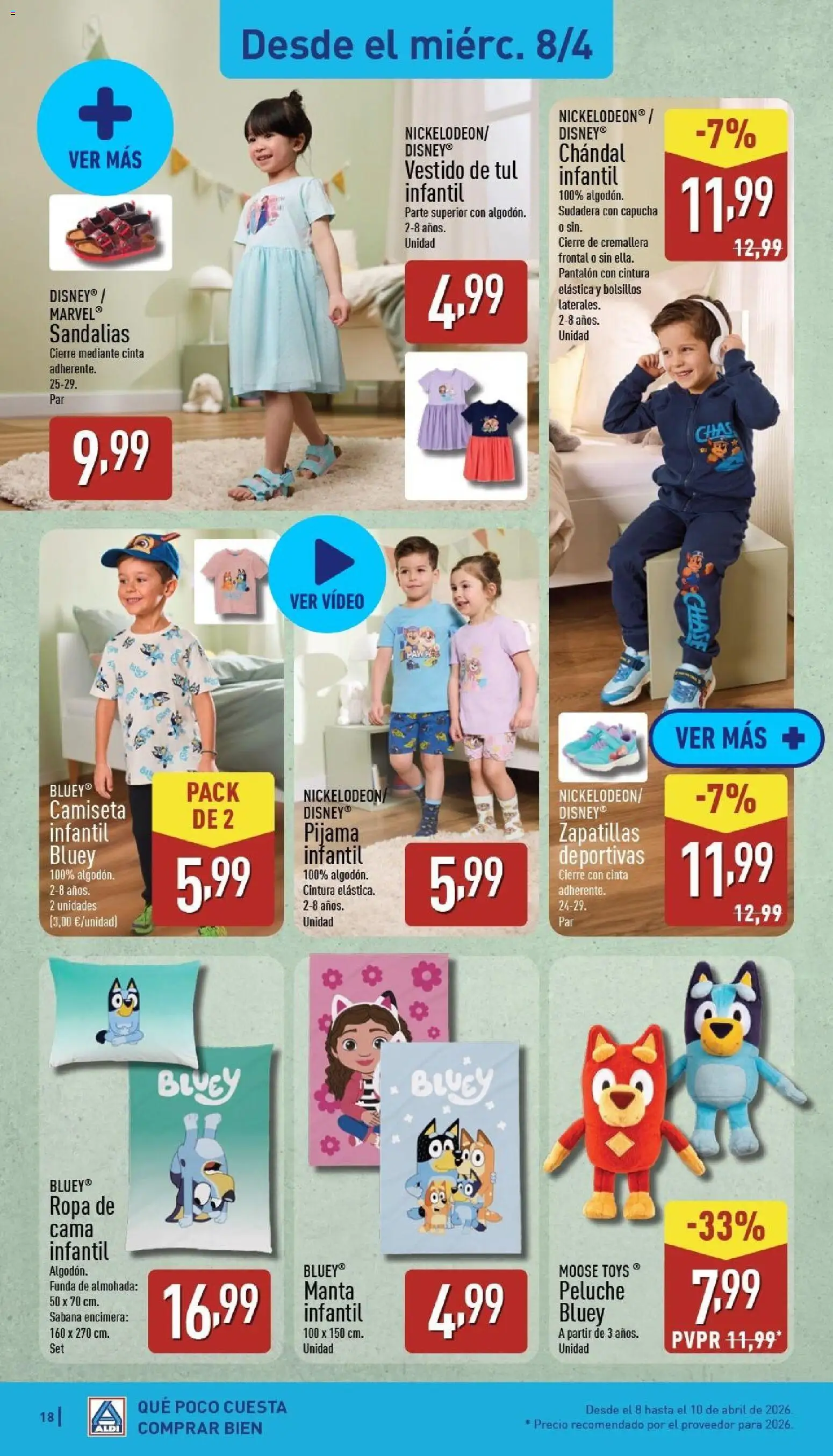 Aldi folleto Península │ válido desde el 06.04.2026 | Página: 18 | Productos: Sudadera, Pijama, Ropa, Κασέρι