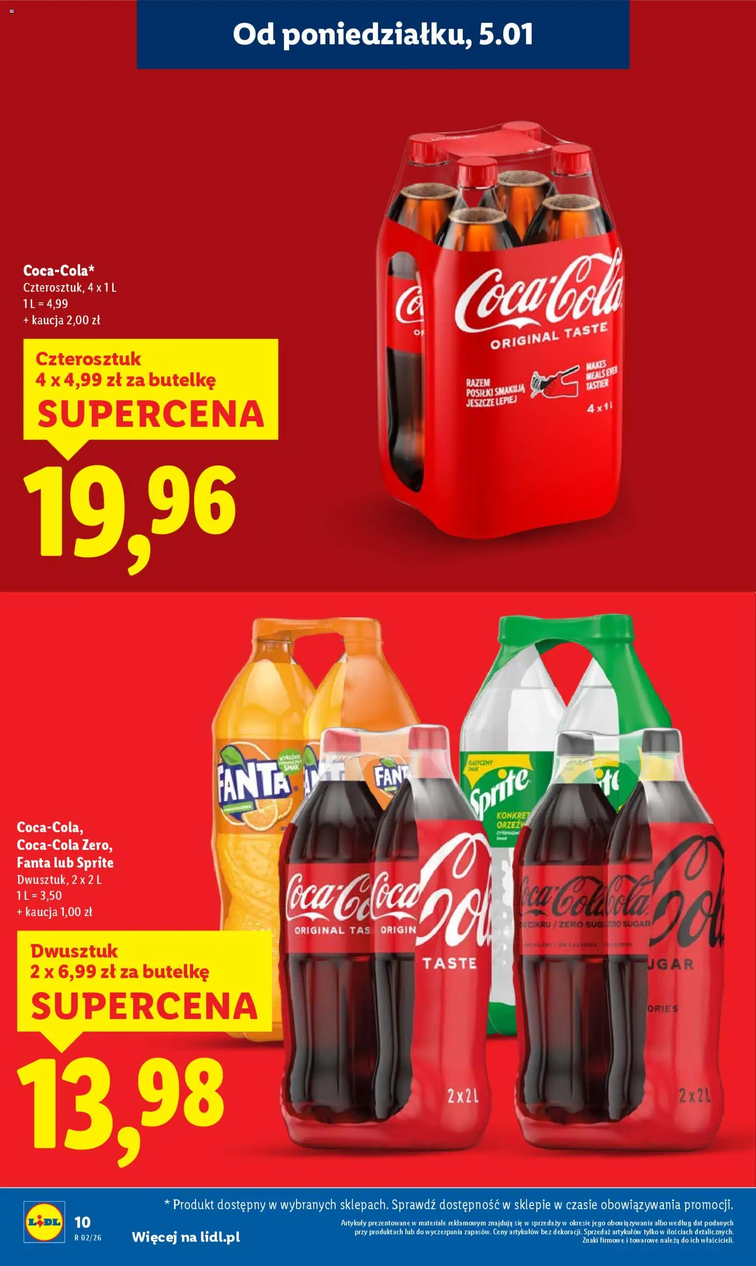 Lidl Gazetka od 05.01.2026 | Strona: 10 | Produkty: Sprite