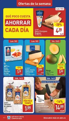 Vista previa Mango, Origen: Perú, Brasil. Categoría: I. 2 x 300 g válido desde el 09.02.2026 | Página: 2 | Productos: Queso, Ρούτερ