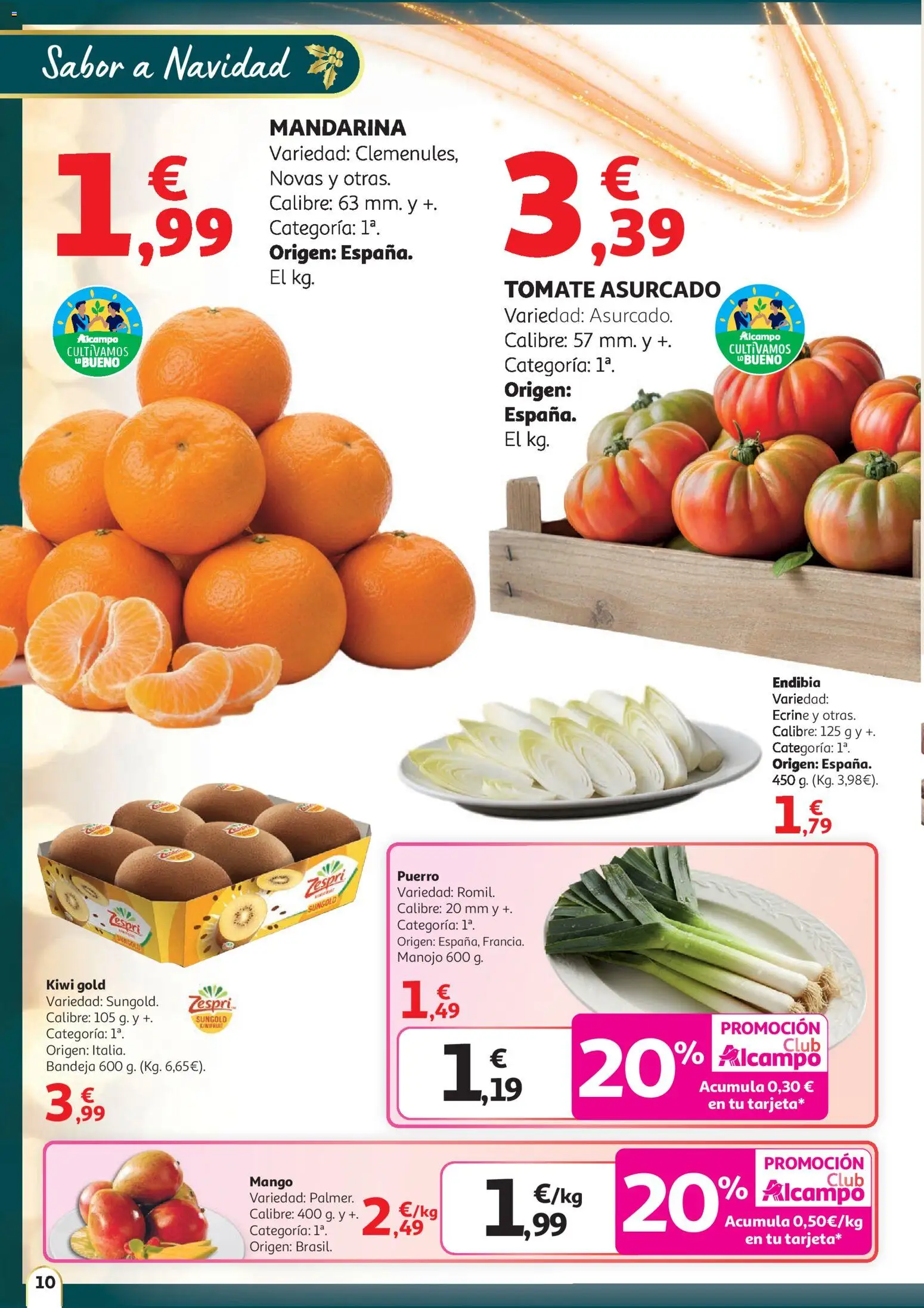 Alcampo - Nacional SST │ válido desde el 11.12.2025 | Página: 10 | Productos: Kiwi, Ρούτερ, Bandeja