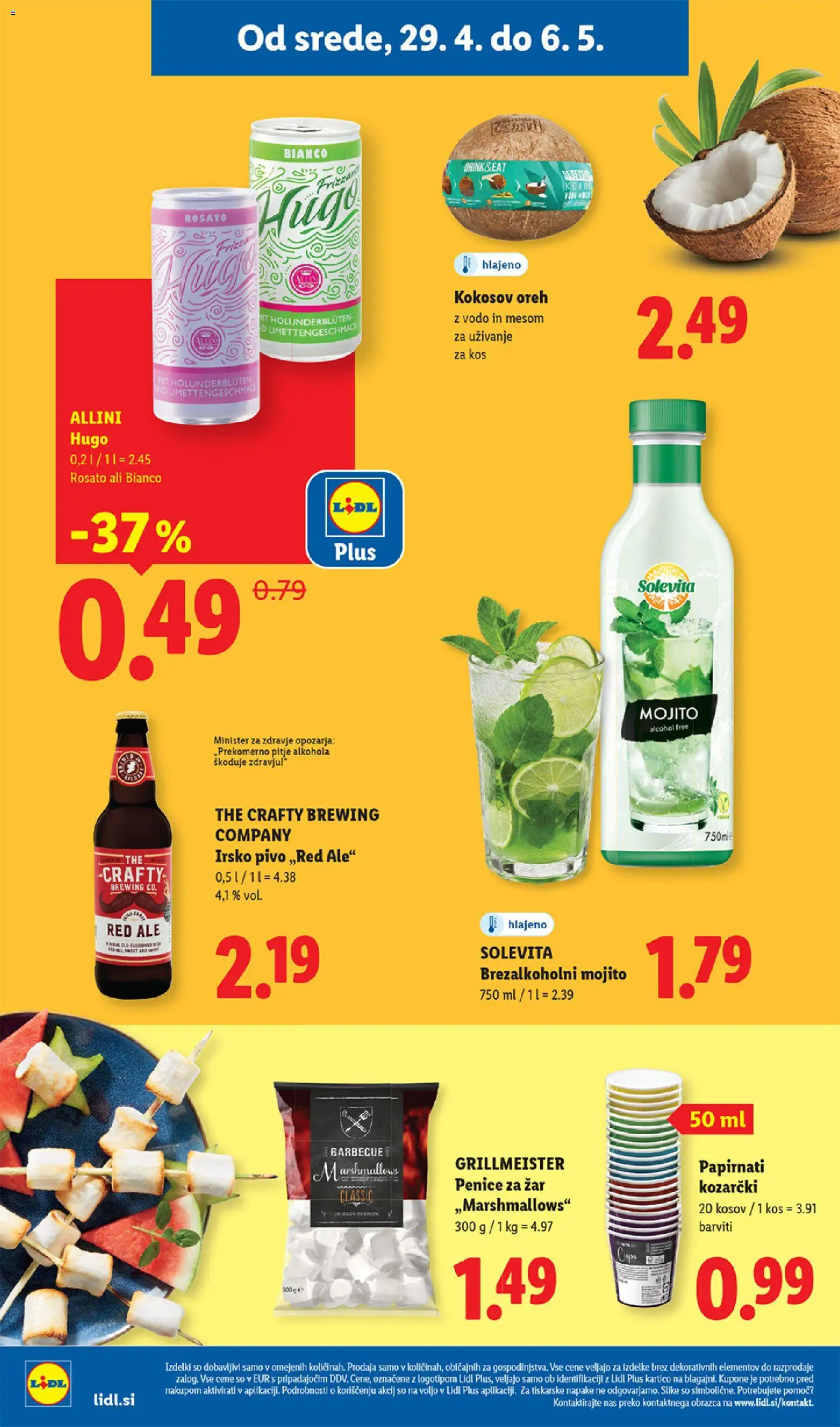 Novi Lidl katalog ponudbe – veljaven od 29.04.2026 | Stran: 18 | Izdelki: Zar, Kos, Pivo