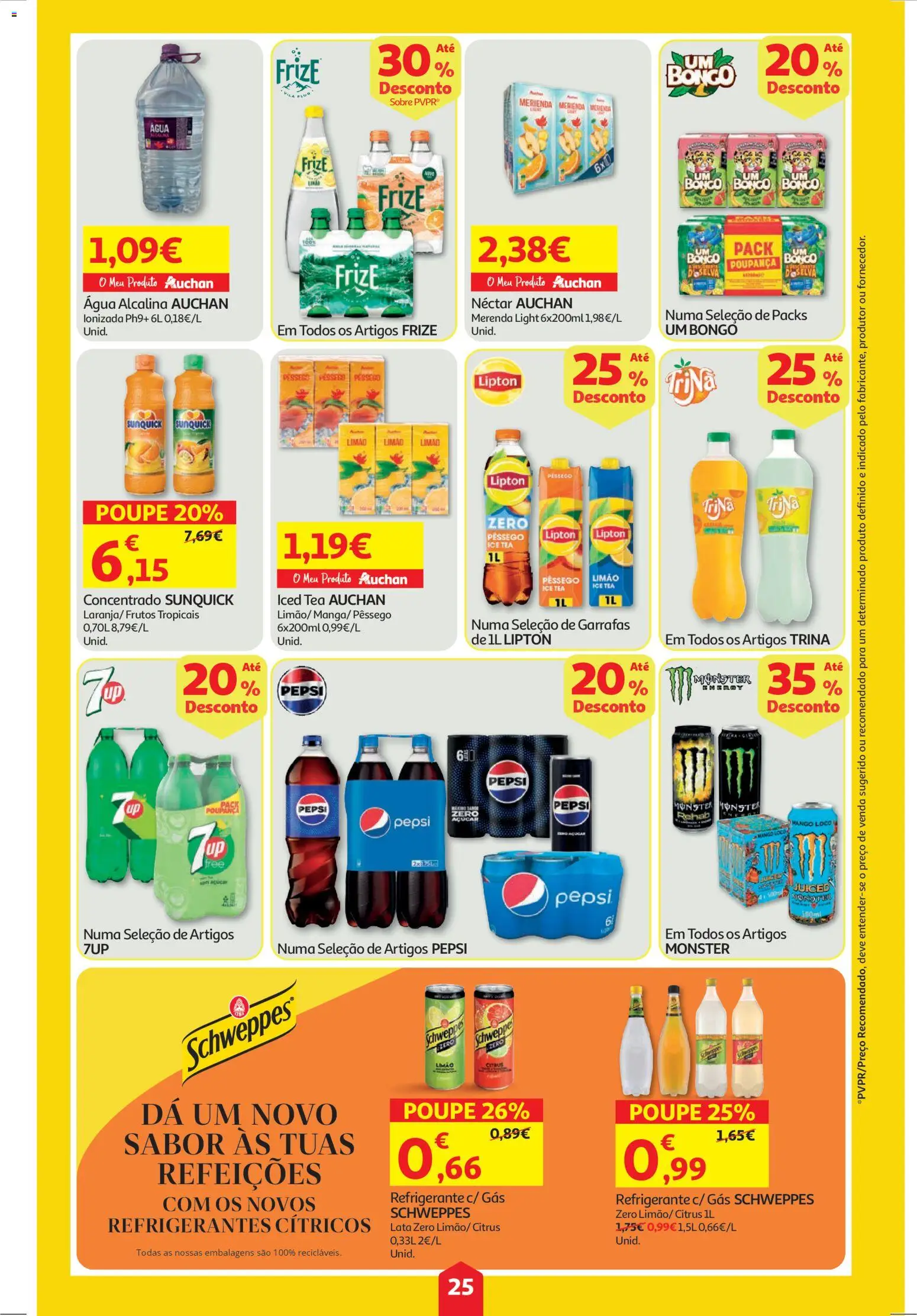 Auchan folheto │ válido de 23.10.2025 | Página: 25 | Produtos: Agua, Refrigerante