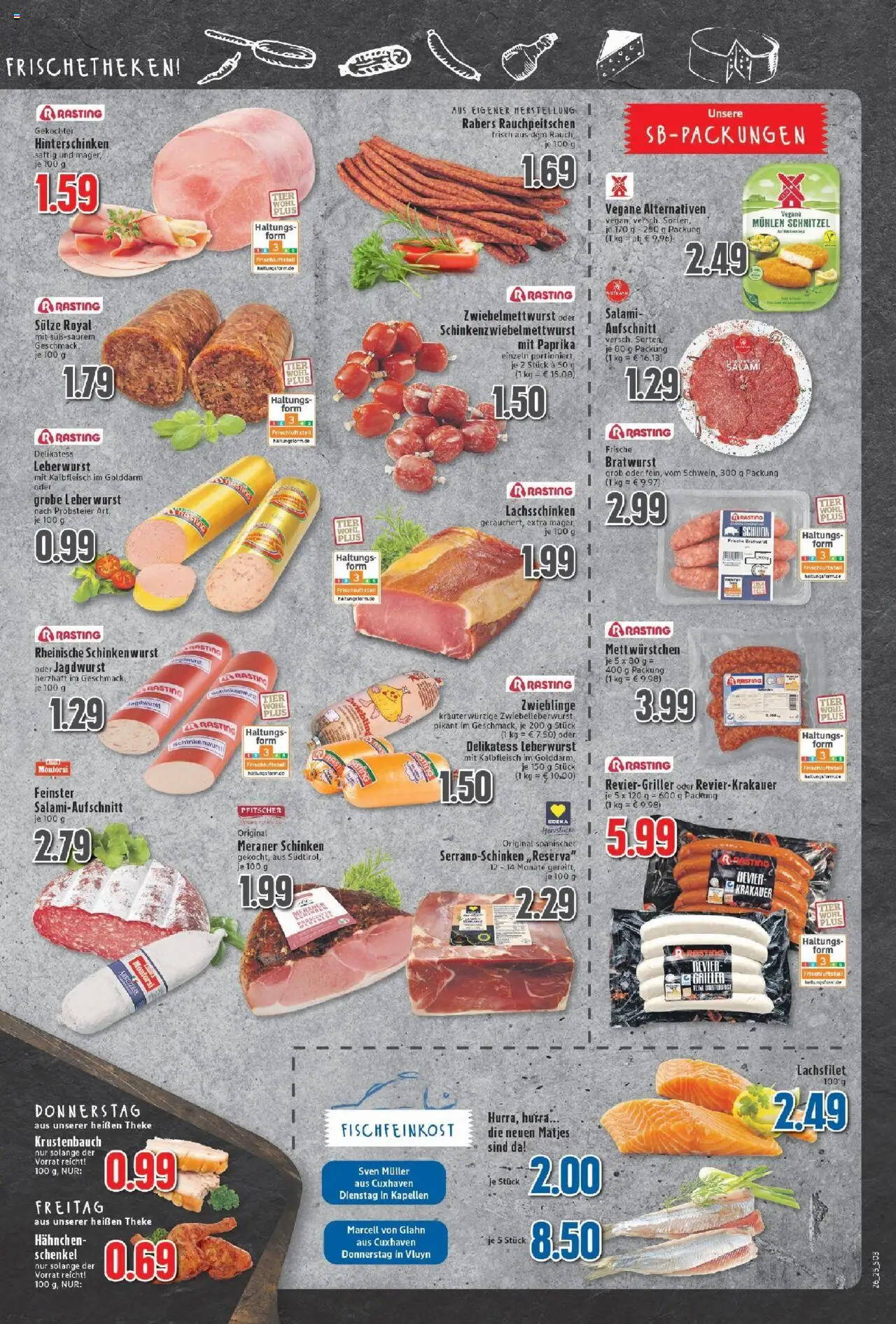 Edeka prospekt Neukirchen-Vluyn	 - gültig ab dem 22.06.2025 | Seite: 3 | Produkte: Theke, Schnitzel, Schinken, Griller