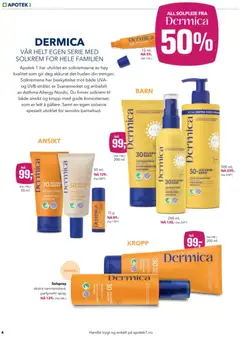 Forhåndsvisning av Dermica 30 Solkrem Barn, Solkrem for barn med høy beskyttelse, ekstra vannresistent og parfymefri gyldig fra 04.03.2026 | Side: 4