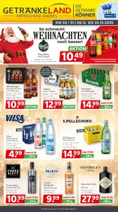 Getränkeland Prospekt 	 ab 08.12.2025 gültig