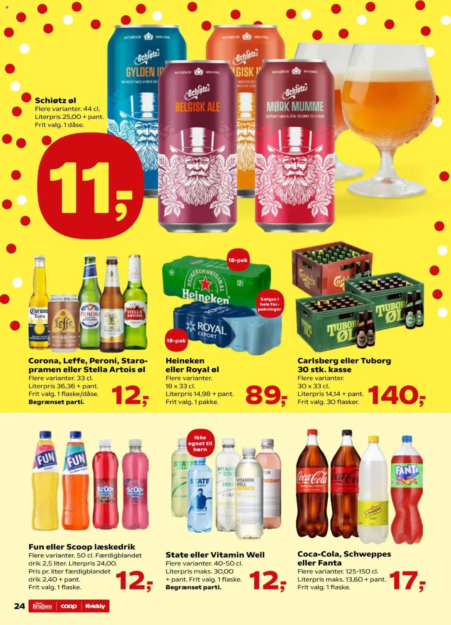 Kvickly tilbudsavis – gyldig fra 09.01.2026 | Side: 24 | Produkter: Øl, Hylde, Fanta, Solbær