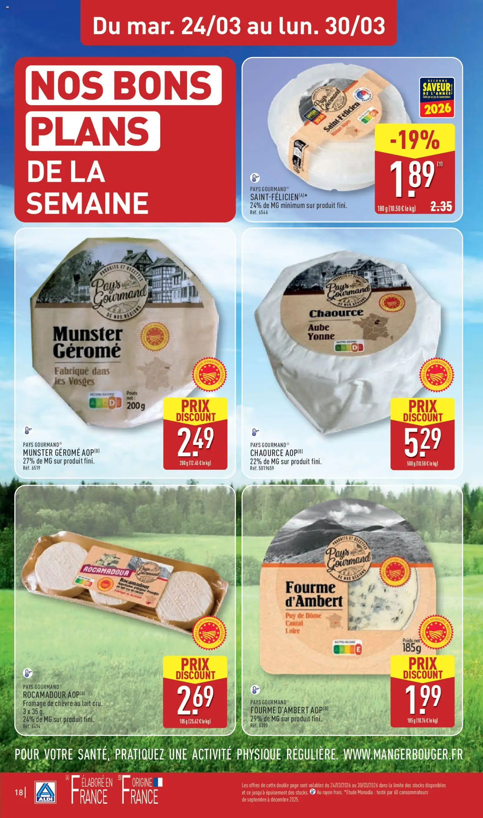 {H1} | Page: 22 | Produits: Poids, Fromage de chèvre, Lait, Fromage