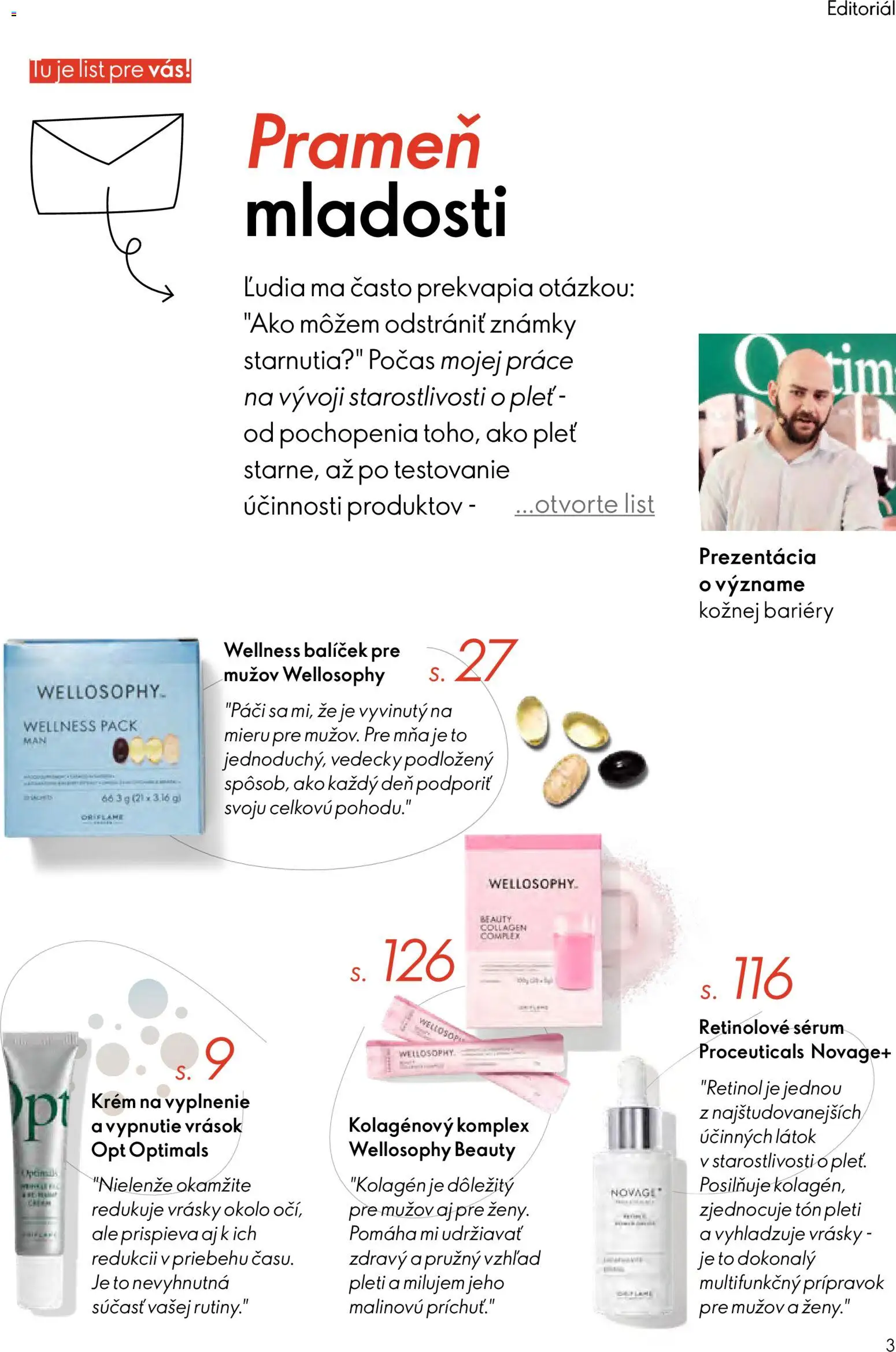 Nové Oriflame akcie – leták je platný od 04.03.2026 | Strana: 3 | Produkty: Kolagén, Krém