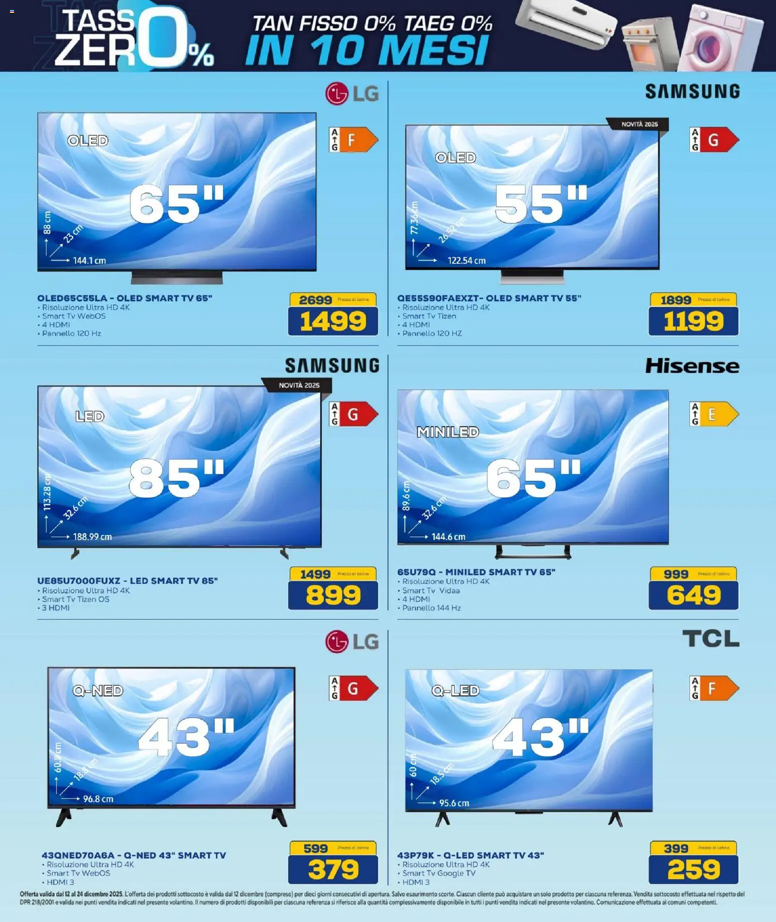 Volantino BRUNO del 12.12.2025 | Pagina: 26 | Prodotti: smart TV, TV, Samsung
