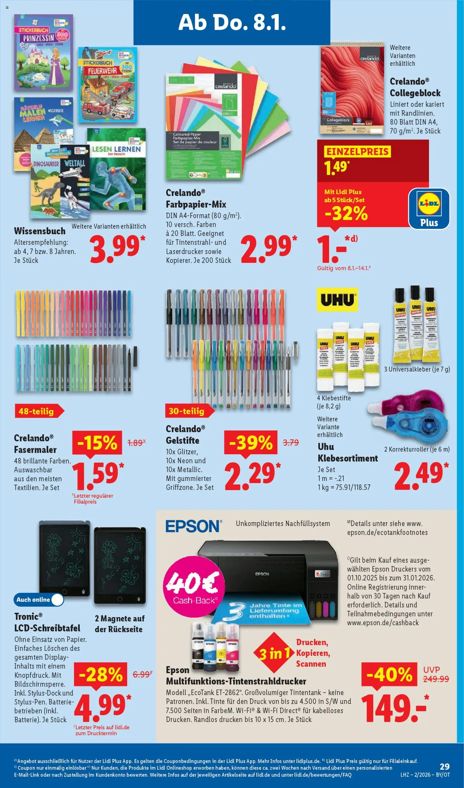 Lidl Prospekt Grimma – gültig ab 05.01.2026 | Seite: 41 | Produkte: Epson, Laserdrucker