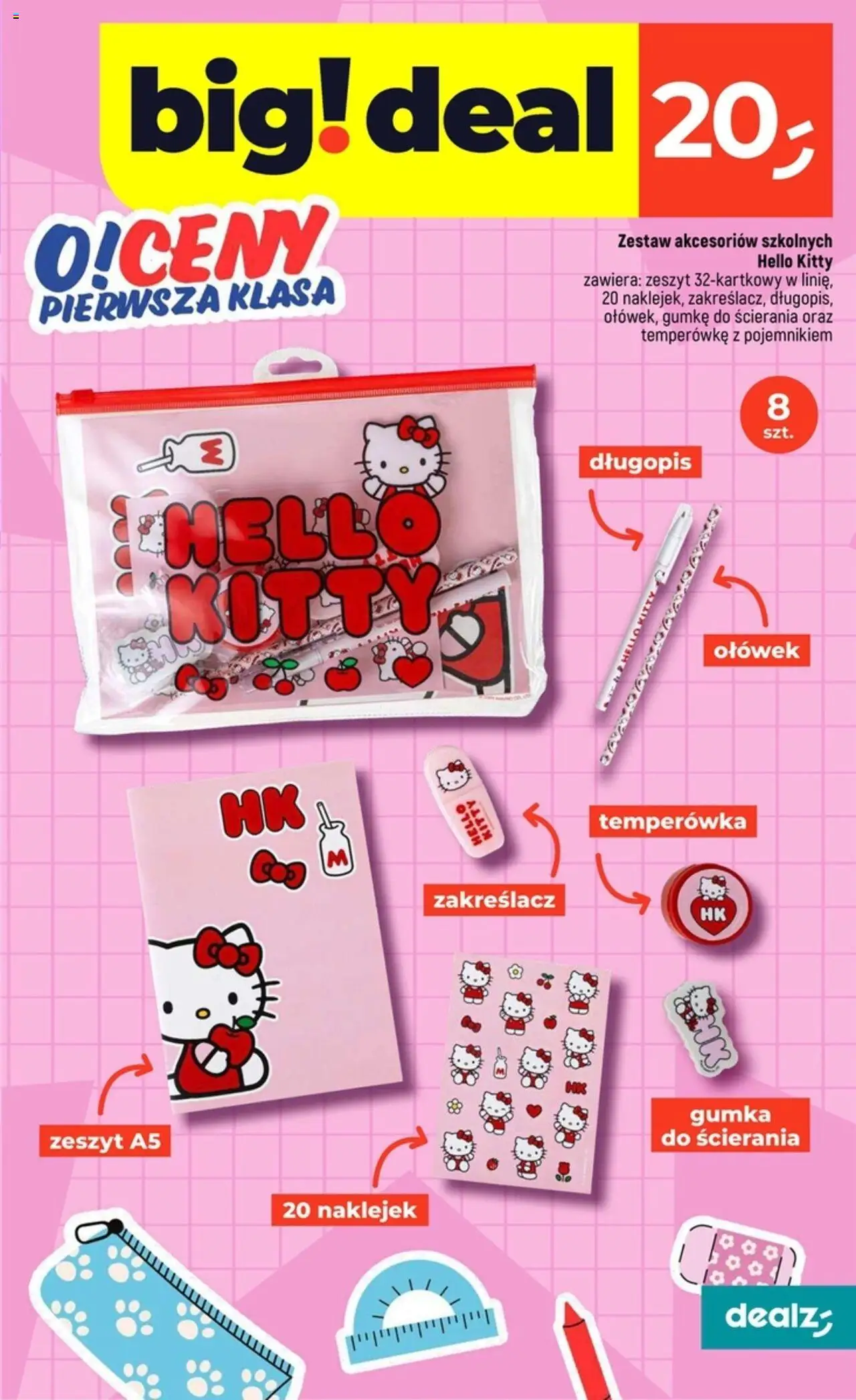 Dealz Gazetka od 31.07.2025 | Strona: 33 | Produkty: Temperówka, Zeszyt