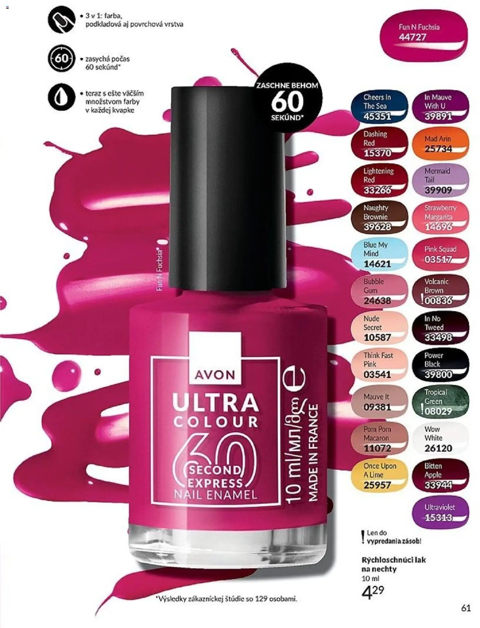 Nové Avon akcie – leták je platný od 01.05.2026 | Strana: 61 | Produkty: Apple, Lak na nechty