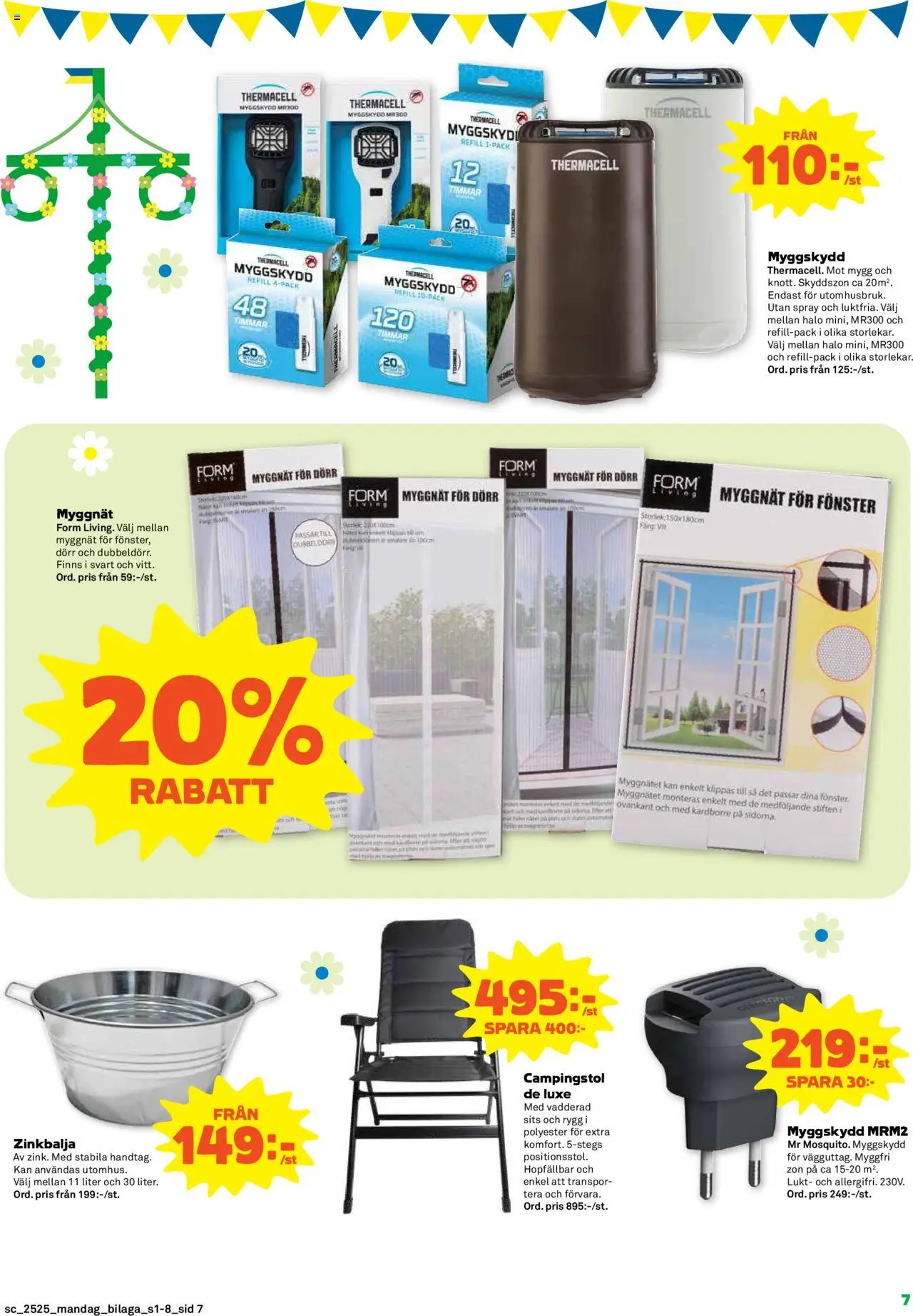 Stora Coop reklamblad aktuell från 16.06.2025 | Sida: 23 | Produkter: Campingstol, Myggnät