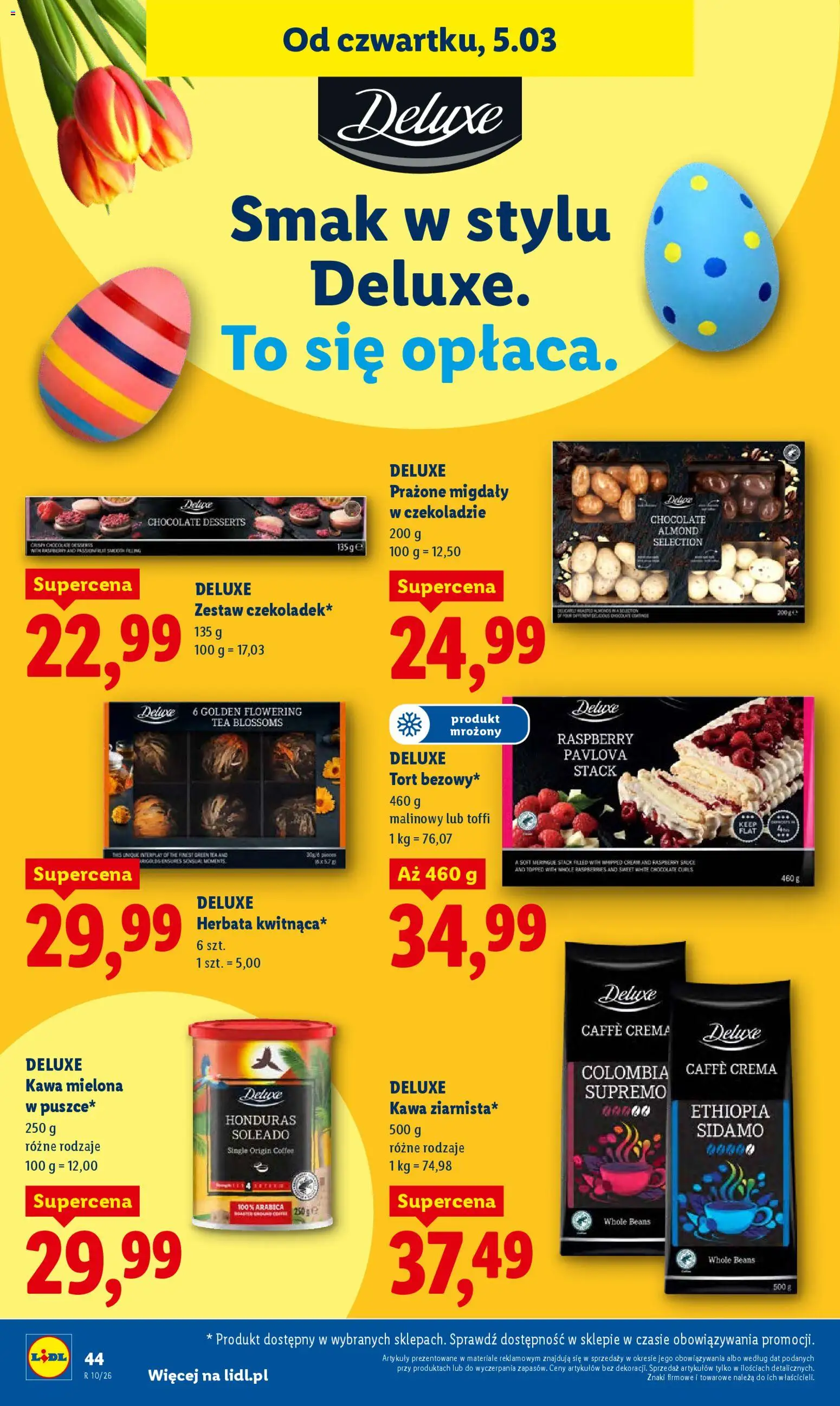 Lidl Polsko leták od 05.03.2026 | Strana: 46 | Produkty: Finest, Deluxe, Crema, Caffè crema