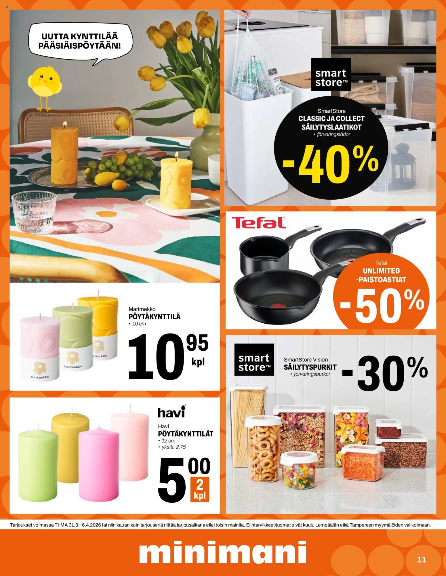 Minimani Tarjoukset - Jyväskylä – voimassa 31.03.2026 alkaen | Sivu: 11 | Tuotteet: Säilytyslaatikot