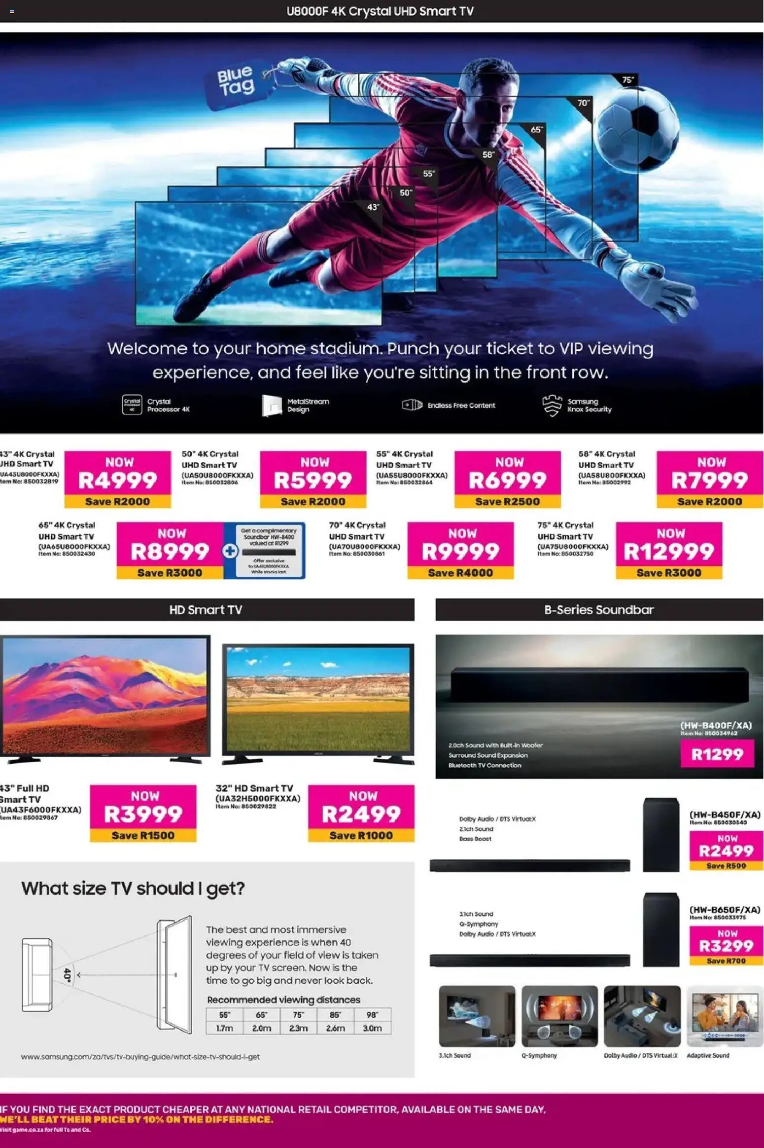 Game - Catalogue Samsung Blue Tag Sale valid from 23.01.2026 | Page: 2 | Products: Tv, Audio