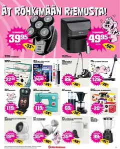 Kärkkäinen-mainoslehti voimassa 08.04.2026 alkaen | Sivu: 23 | Tuotteet: Kahvinkeitin, Ompelukone, Sähköhammasharja, Kahvi