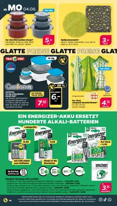 Netto Prospekt 	 - gültig ab dem 04.08.2025 | Seite: 14 | Produkte: Batterien, Steckdose, Ladegerät
