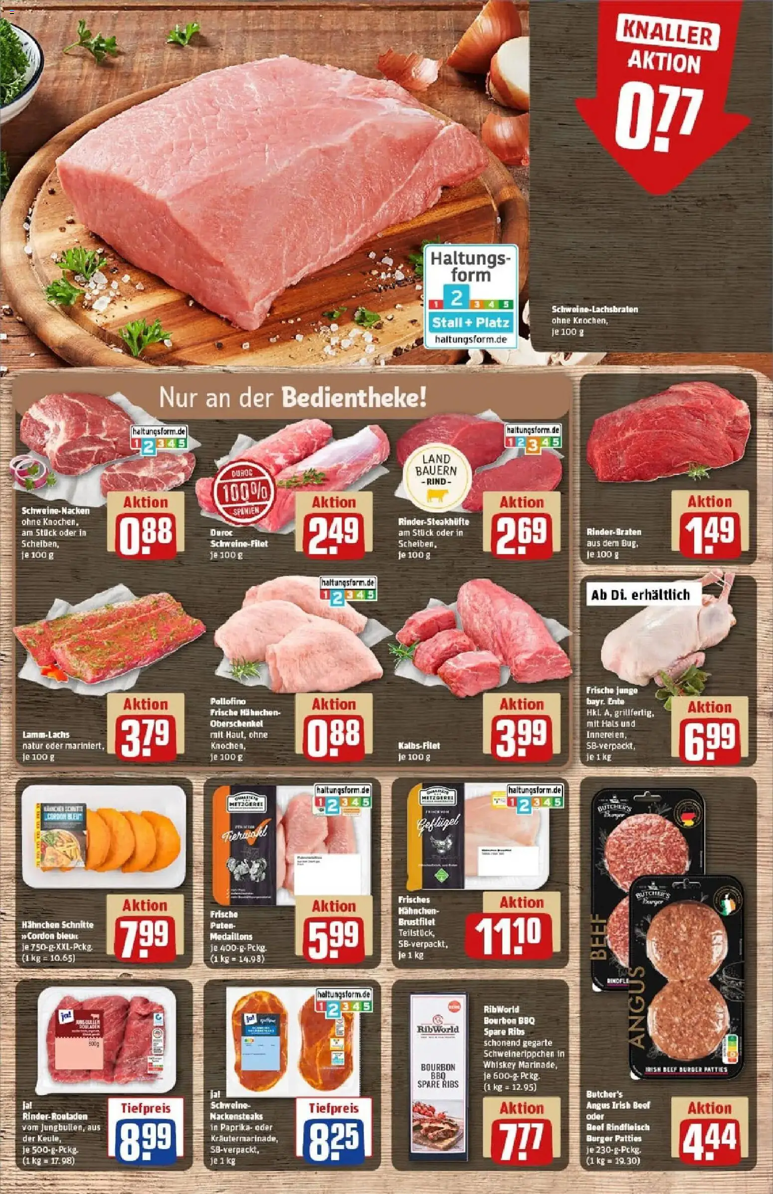 Rewe prospekt Stuttgart / Hedelfingen	 – gültig ab 22.12.2025 | Seite: 8 | Produkte: Rinderrouladen, Burger, Bourbon, PC