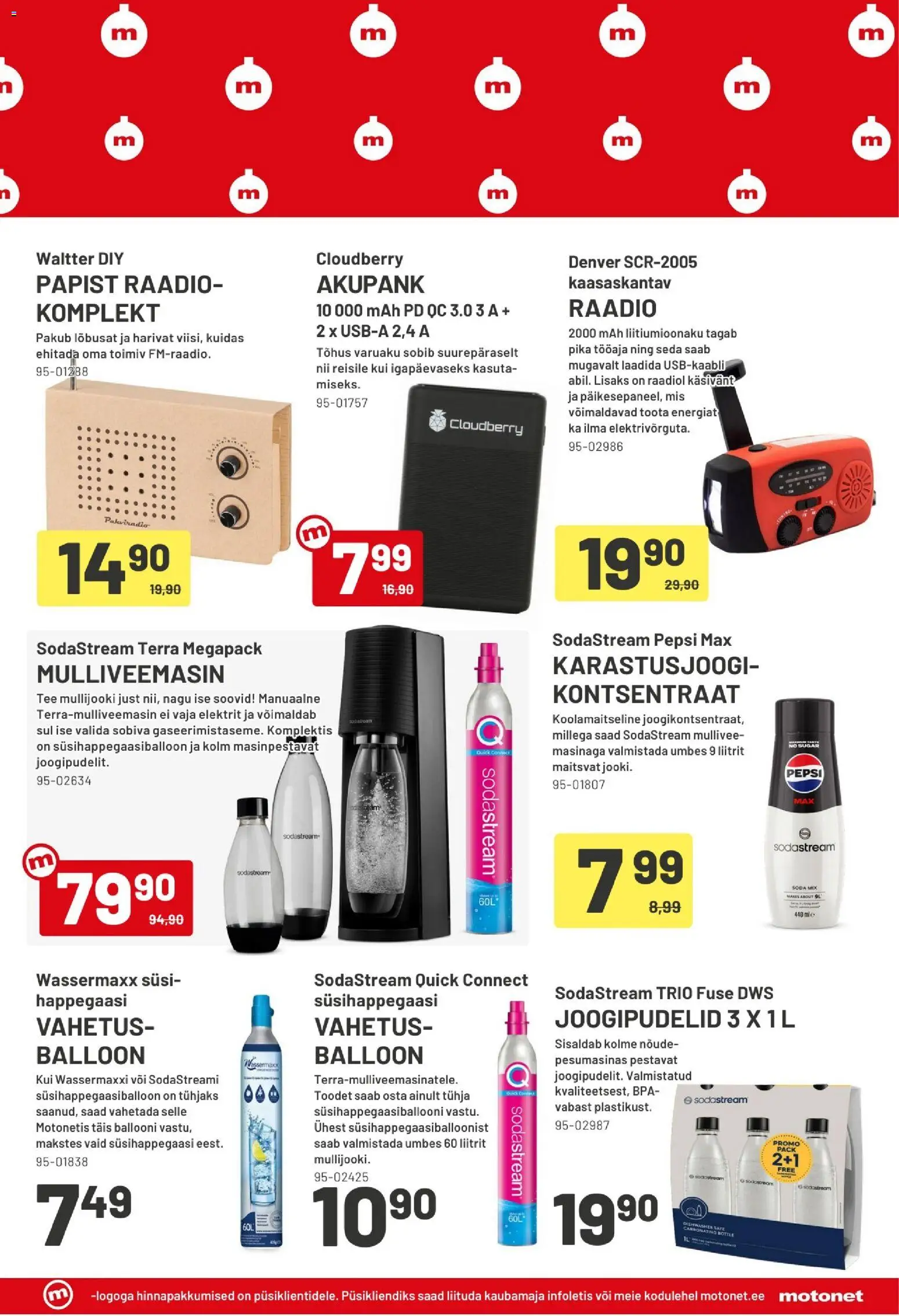 Motonet tarjoukset – voimassa 03.12.2025 alkaen | Sivu: 5 | Tuotteet: Sodastream, Voi, Pepsi, Tee