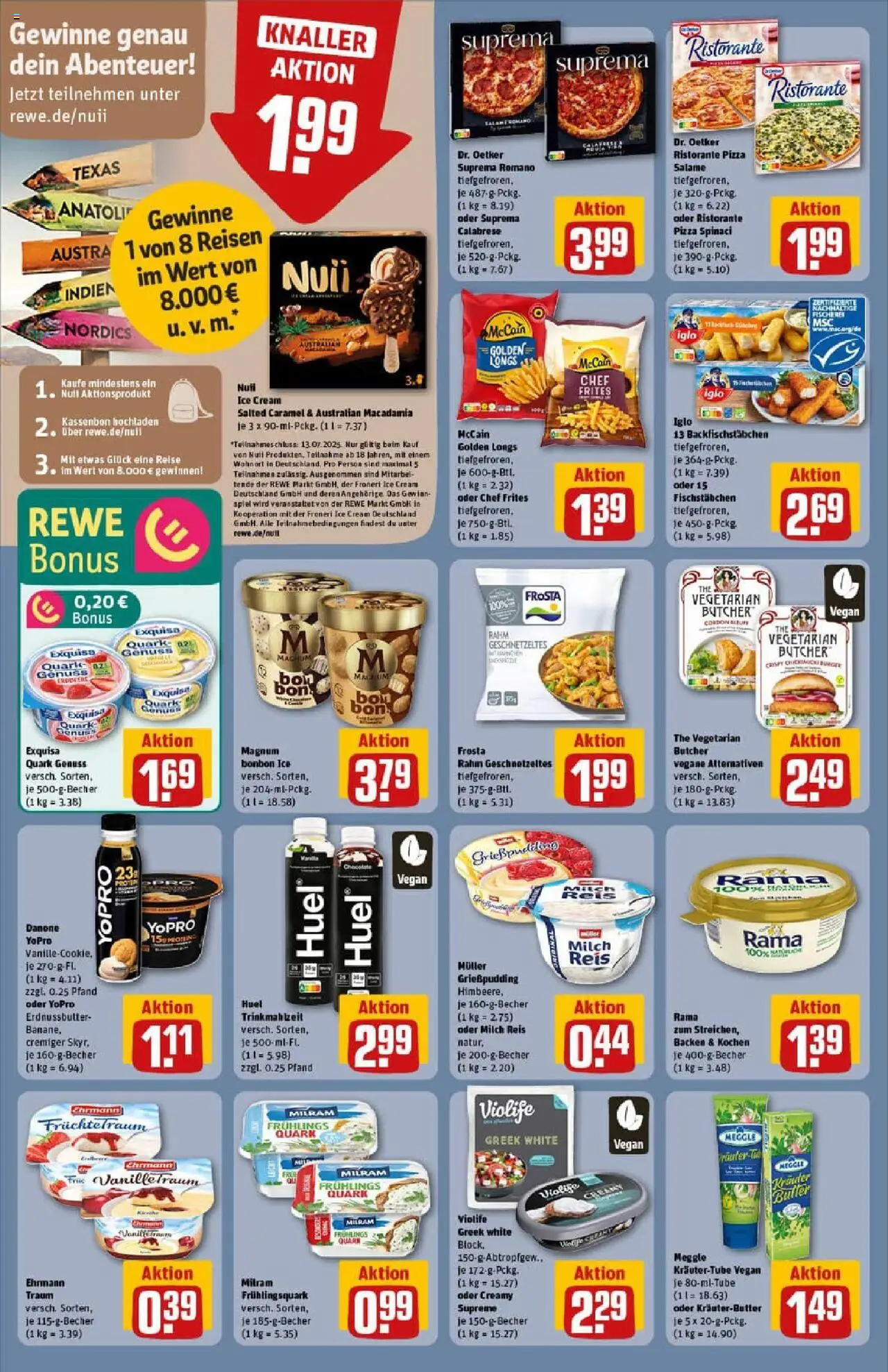 Rewe prospekt Wernigerode	 - gültig ab dem 22.06.2025 | Seite: 16 | Produkte: Fischstabchen, Salami, Pizza, Reis