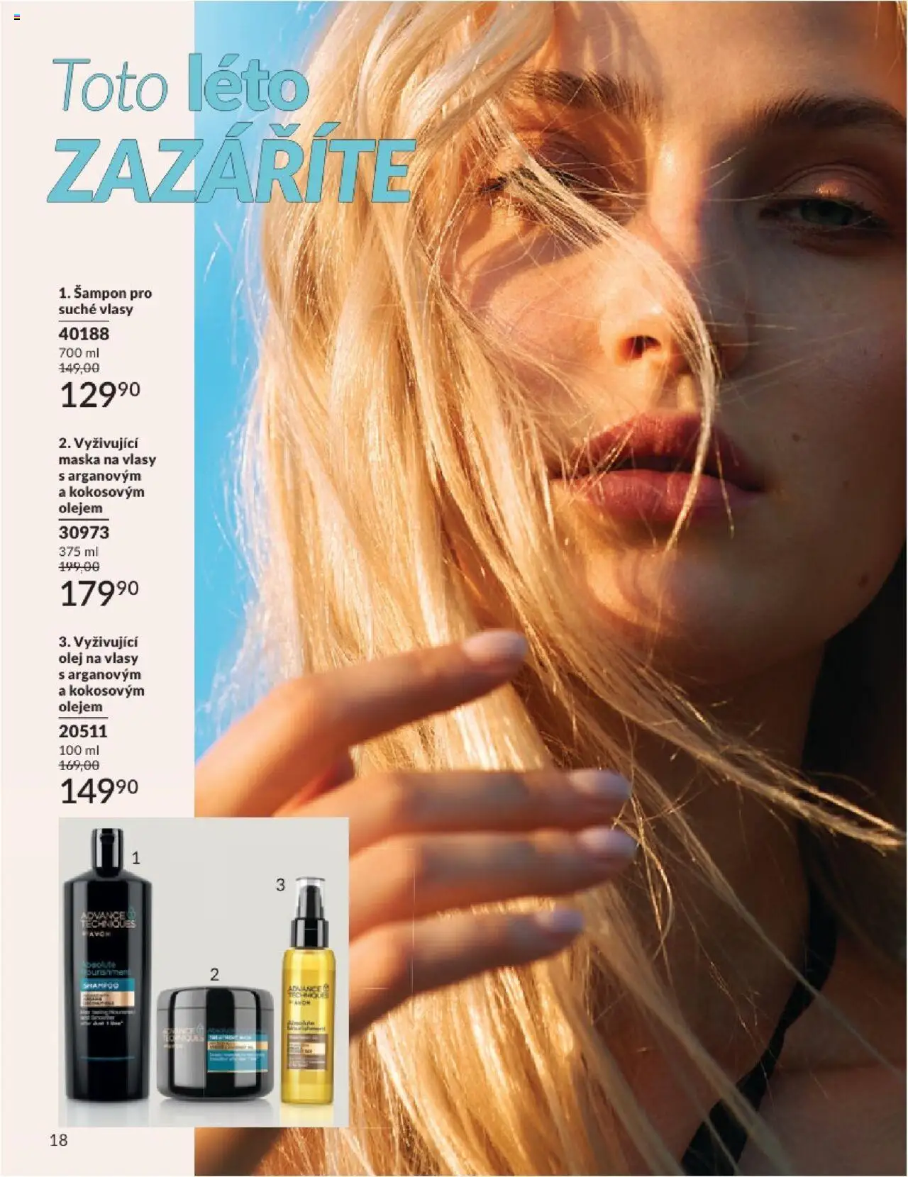 Avon katalog 6/2025 od 01.06.2025 | Strana: 18 | Produkty: Olej, Šampon, Maska na vlasy, Olej na vlasy