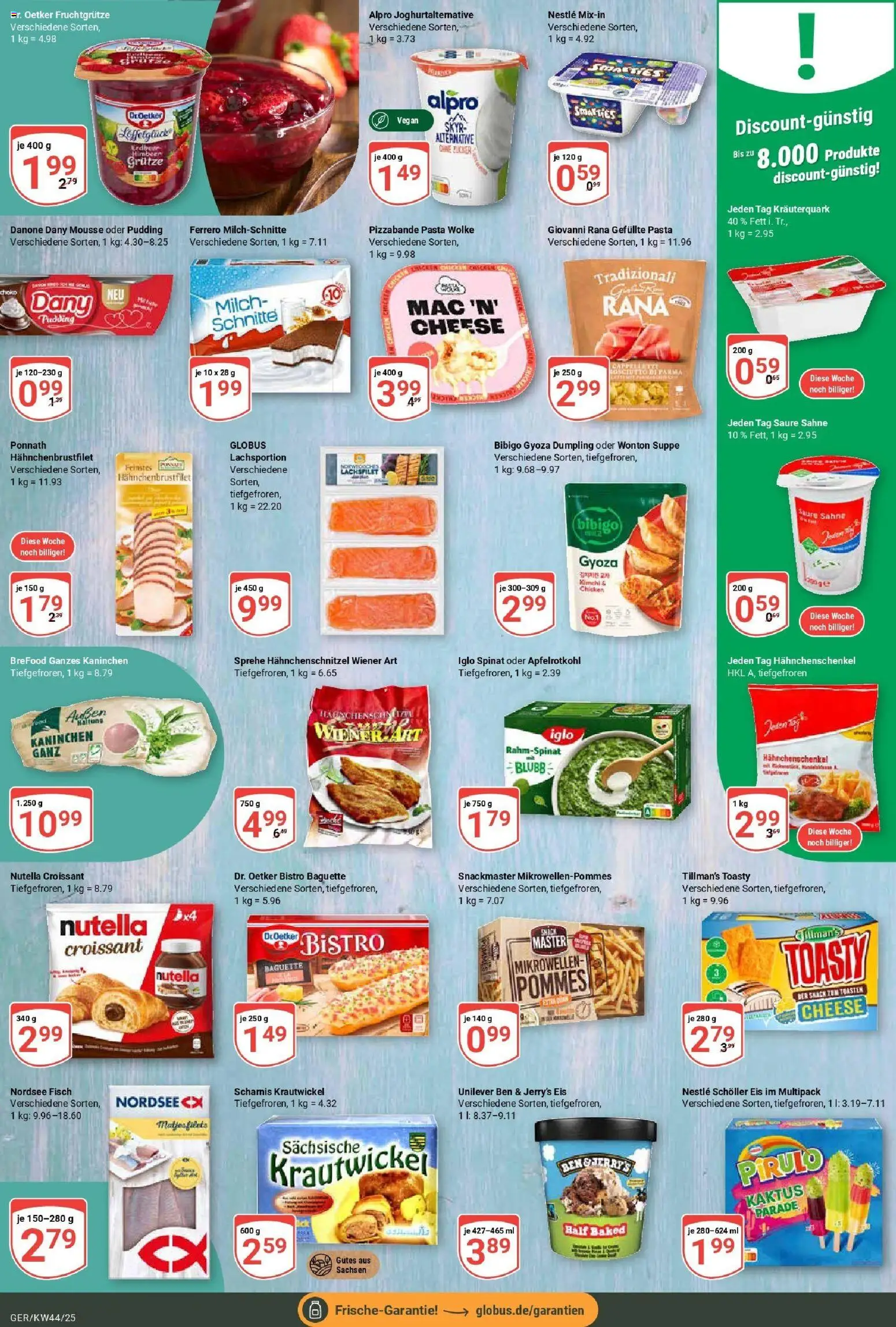 Globus prospekt Gera	 – gültig ab 26.10.2025 | Seite: 11 | Produkte: Iglo, Baguette, Croissant, Nutella
