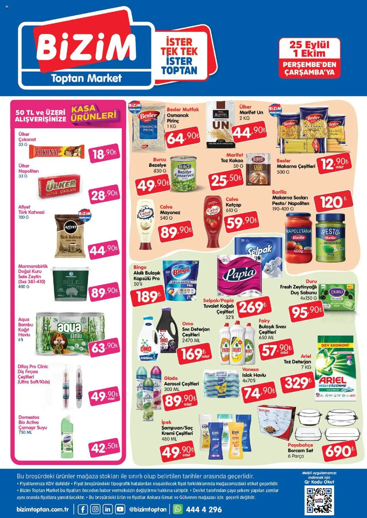 Bizim Toptan Katalog - 25.09.2025 tarihinden itibaren geçerlidir | Sayfa: 2 | Ürünler: Tuvalet, Makarna, Mayonez, Tuvalet kağıdı