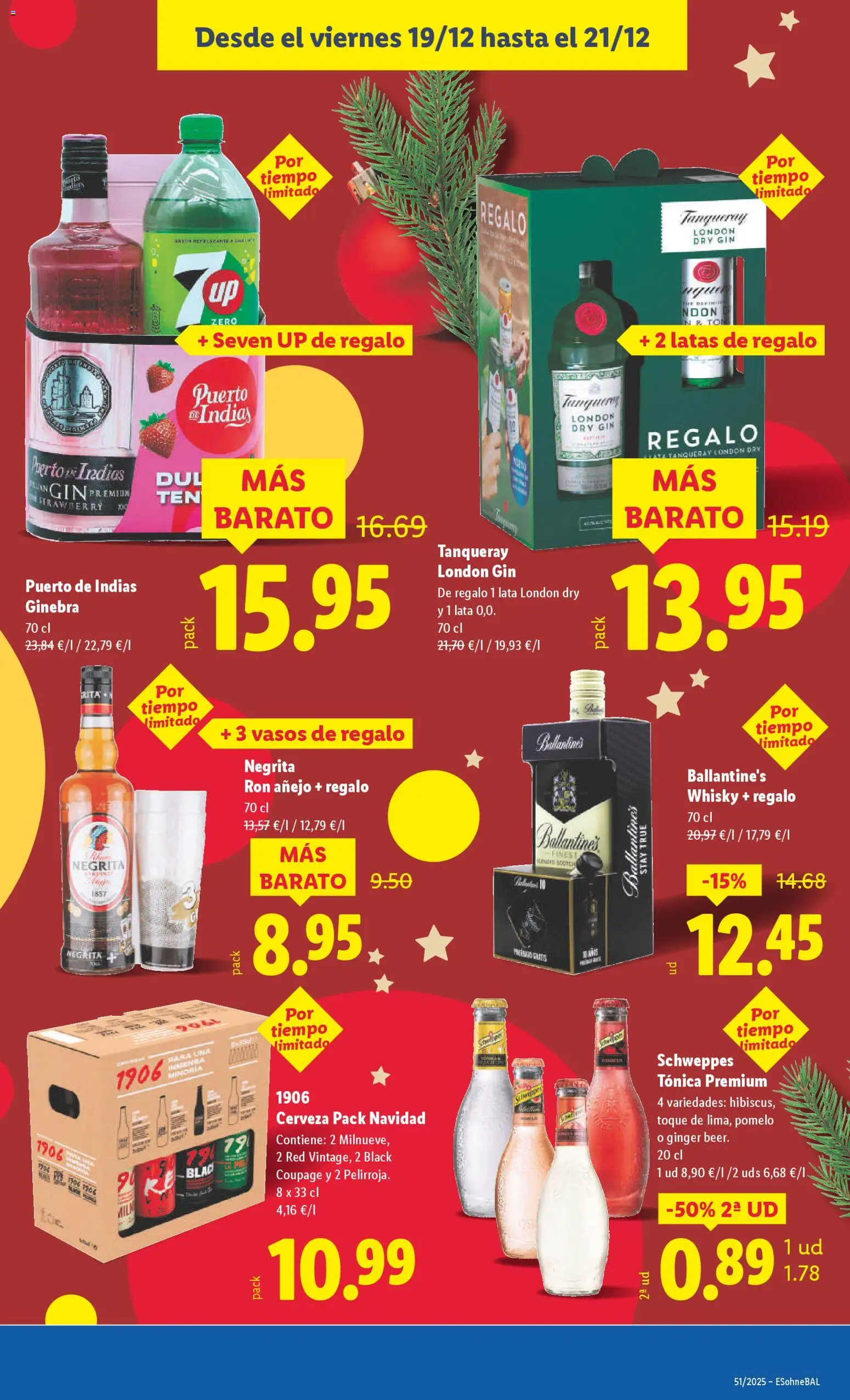 Lidl folleto │ válido desde el 15.12.2025 | Página: 43 | Productos: Cerveza, Vasos, Ginebra, Whisky