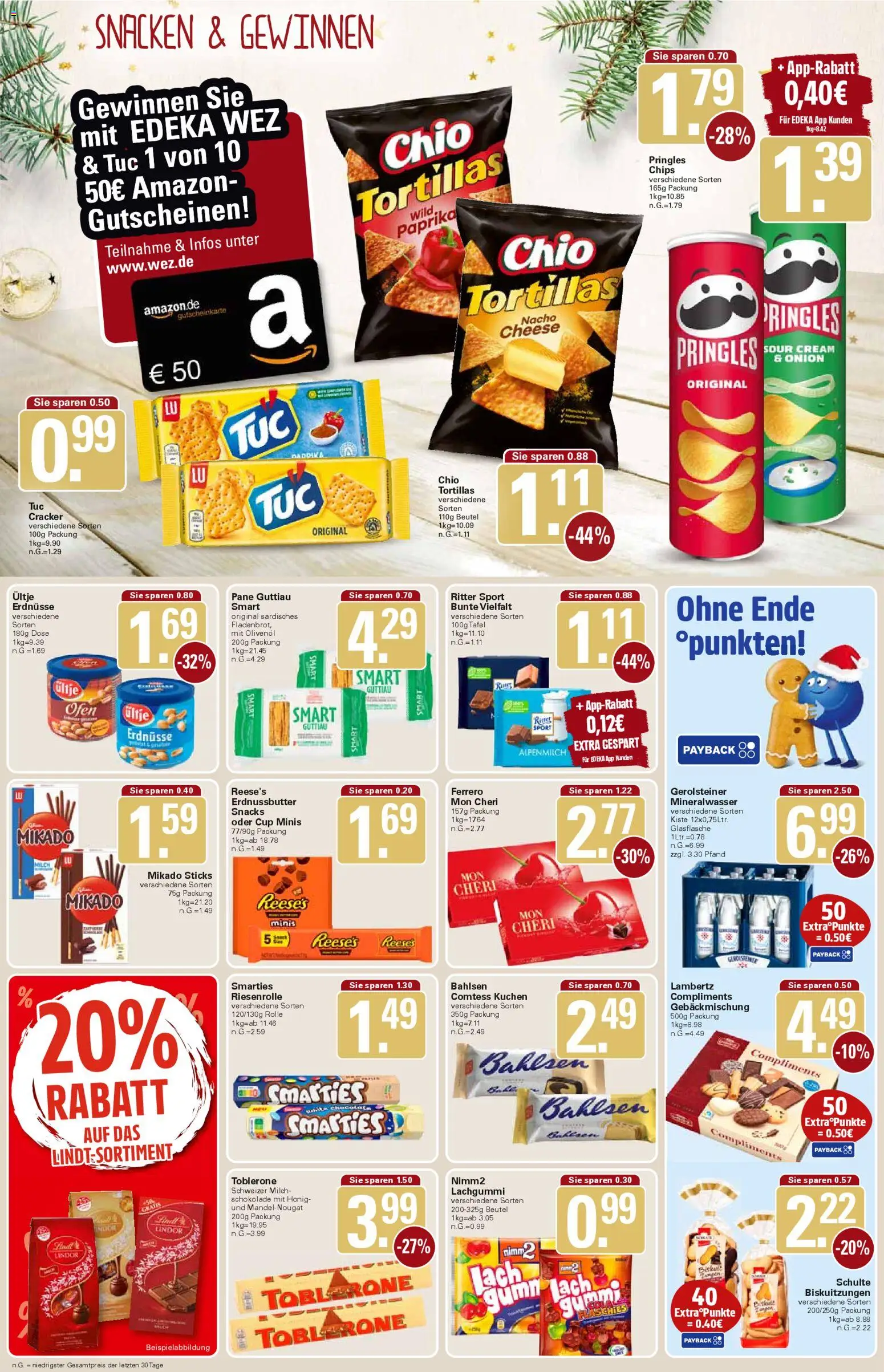 WEZ Prospekt – gültig ab 15.12.2025 | Seite: 12 | Produkte: Ritter sport, Smarties, Paprika, Chips