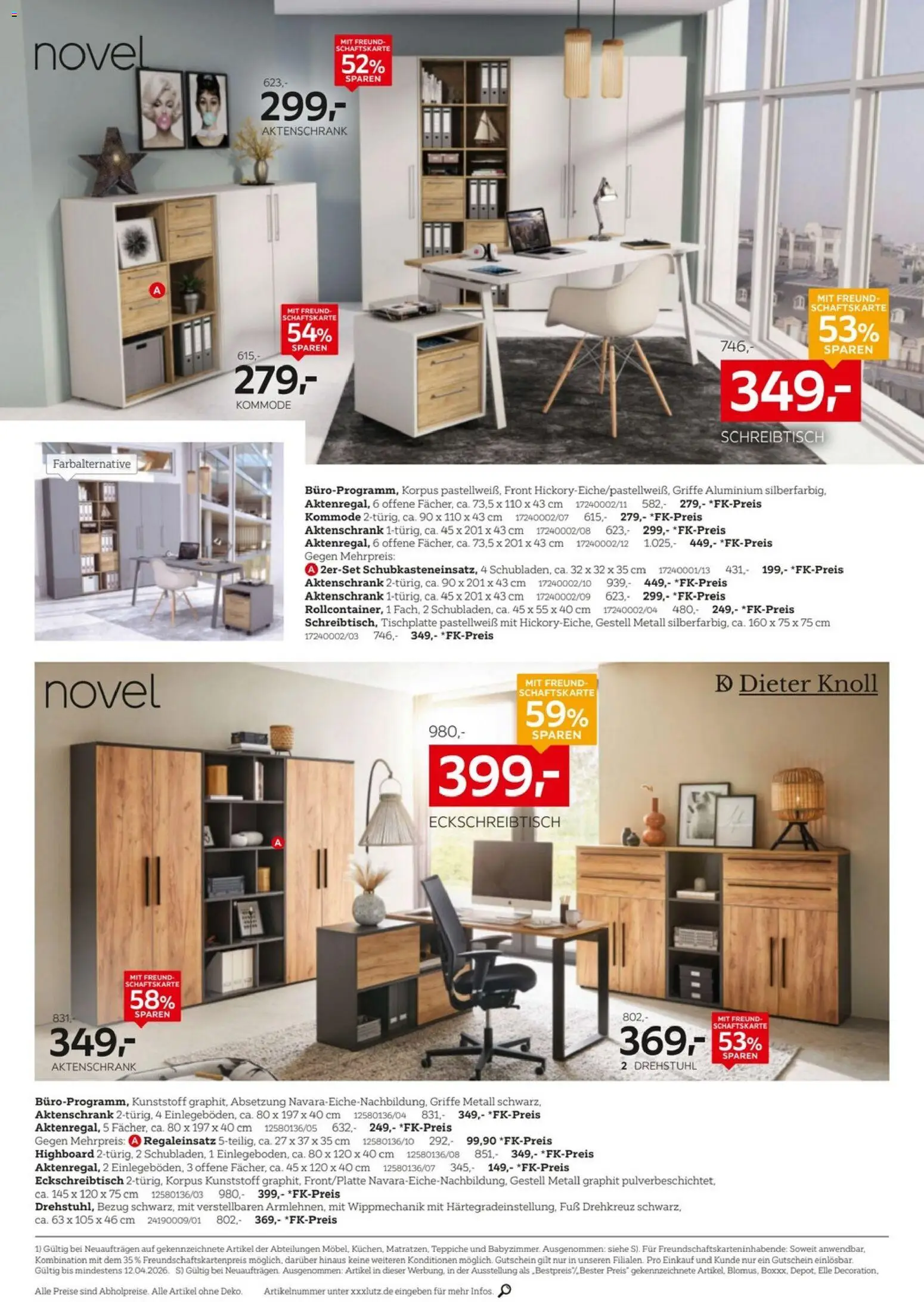 XXXLutz Büro Spezial – gültig ab 29.03.2026 | Seite: 4 | Produkte: HIghboard, Kommode