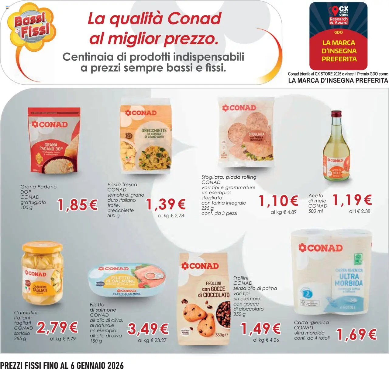 Volantino Conad del 24.09.2025 | Pagina: 21 | Prodotti: Carta igienica, Piadina, Aceto, Orecchiette