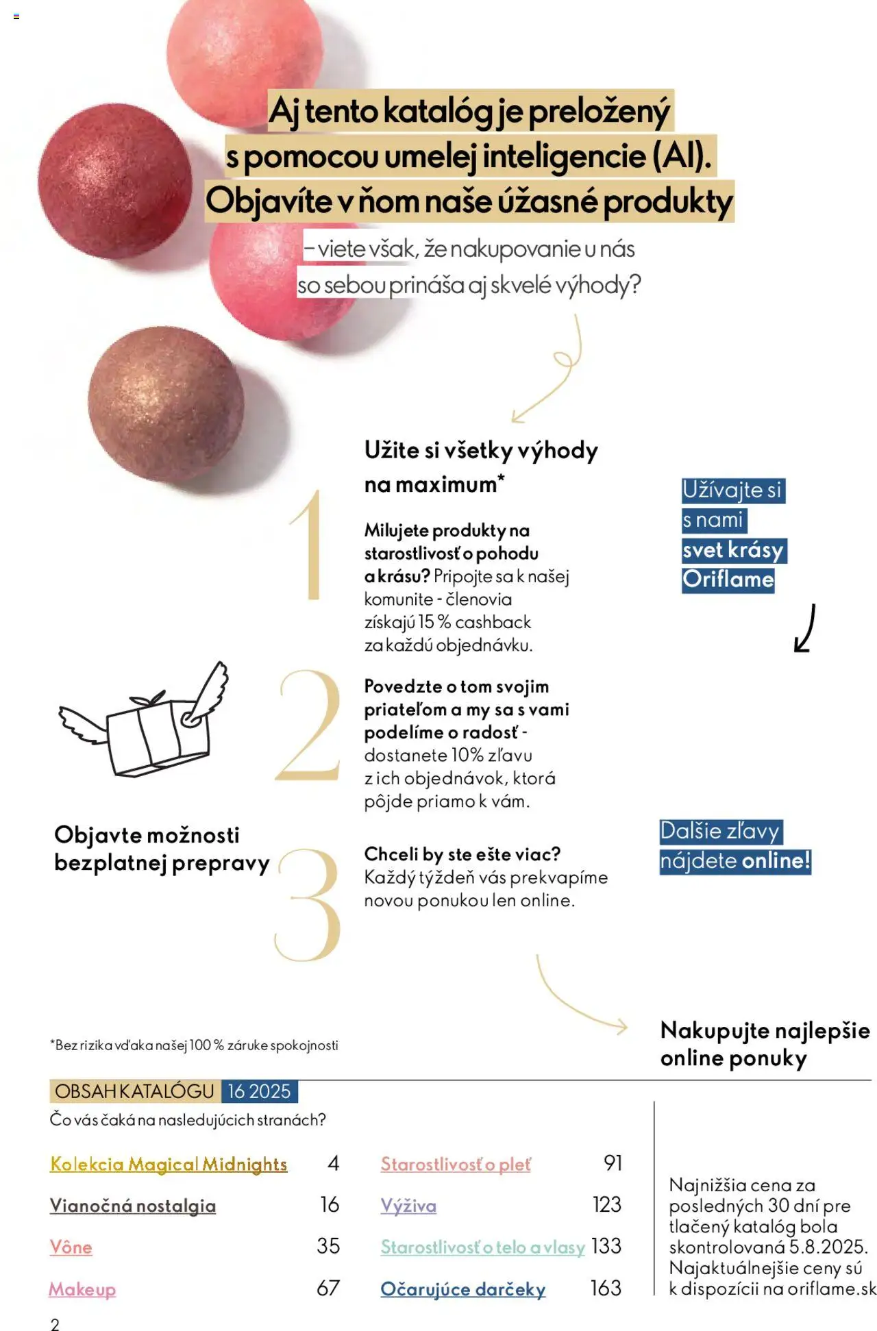 Nové Oriflame akcie – leták je platný od 12.11.2025 | Strana: 2
