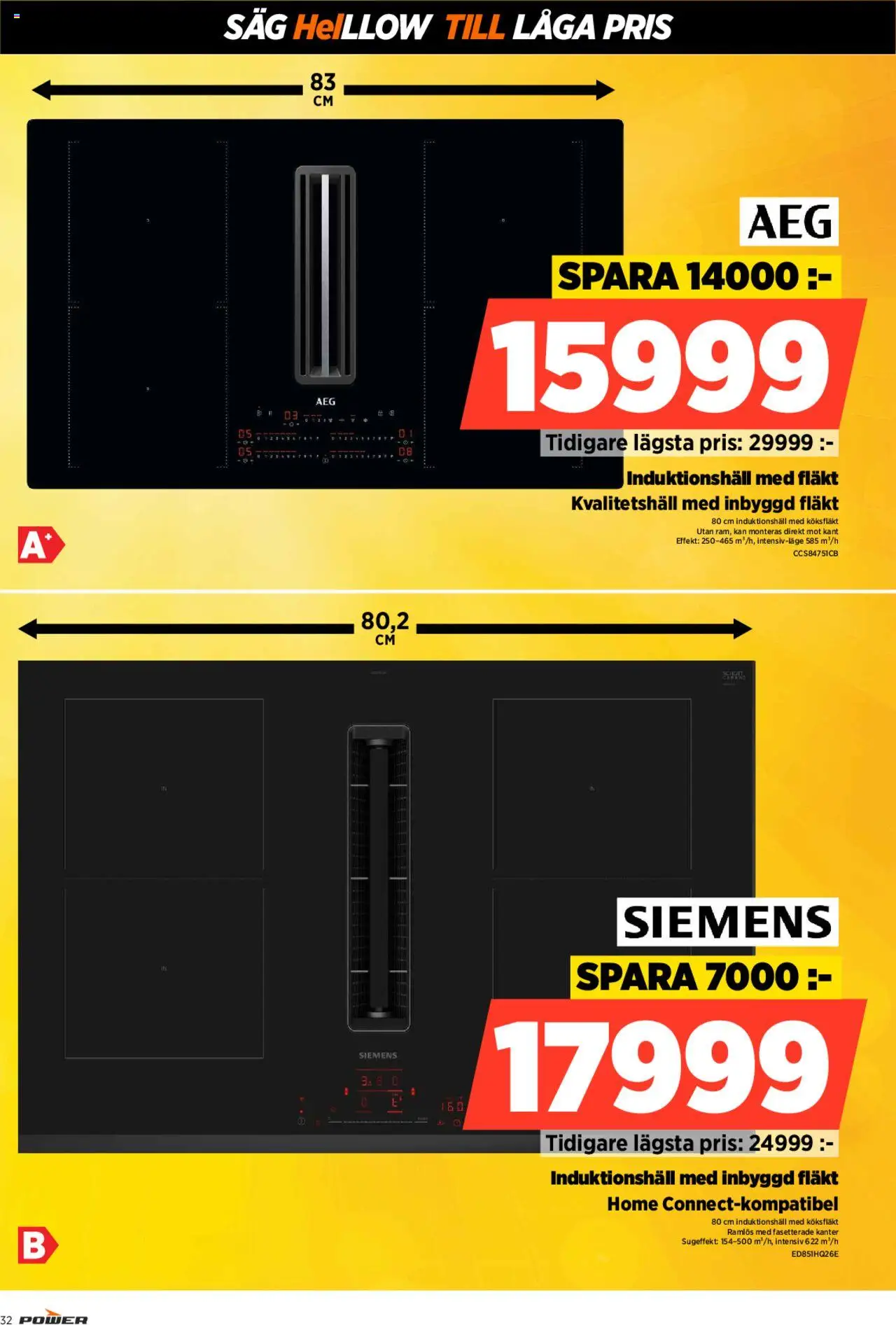 Power reklamblad aktuell från 23.06.2025 | Sida: 32 | Produkter: Köksfläkt, Fläkt, Såg
