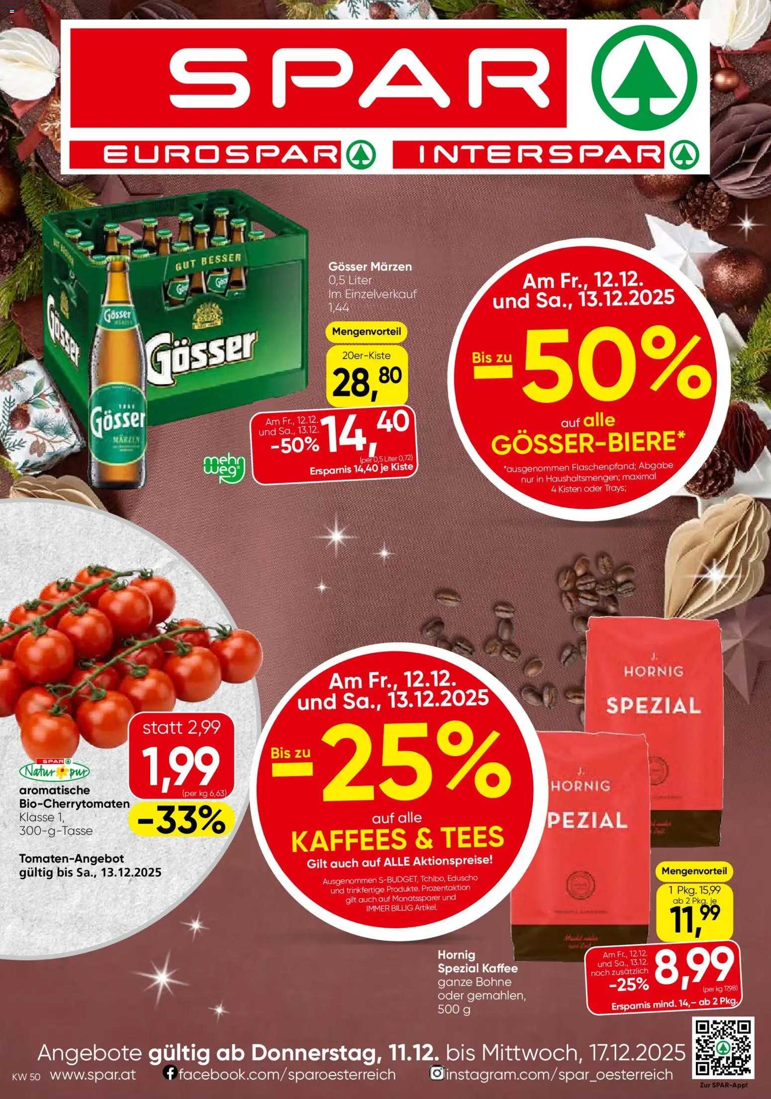 Spar - Steiermark Flublatt gültig ab 11.12.2025 | Seite: 1 | Produkte: Kaffee