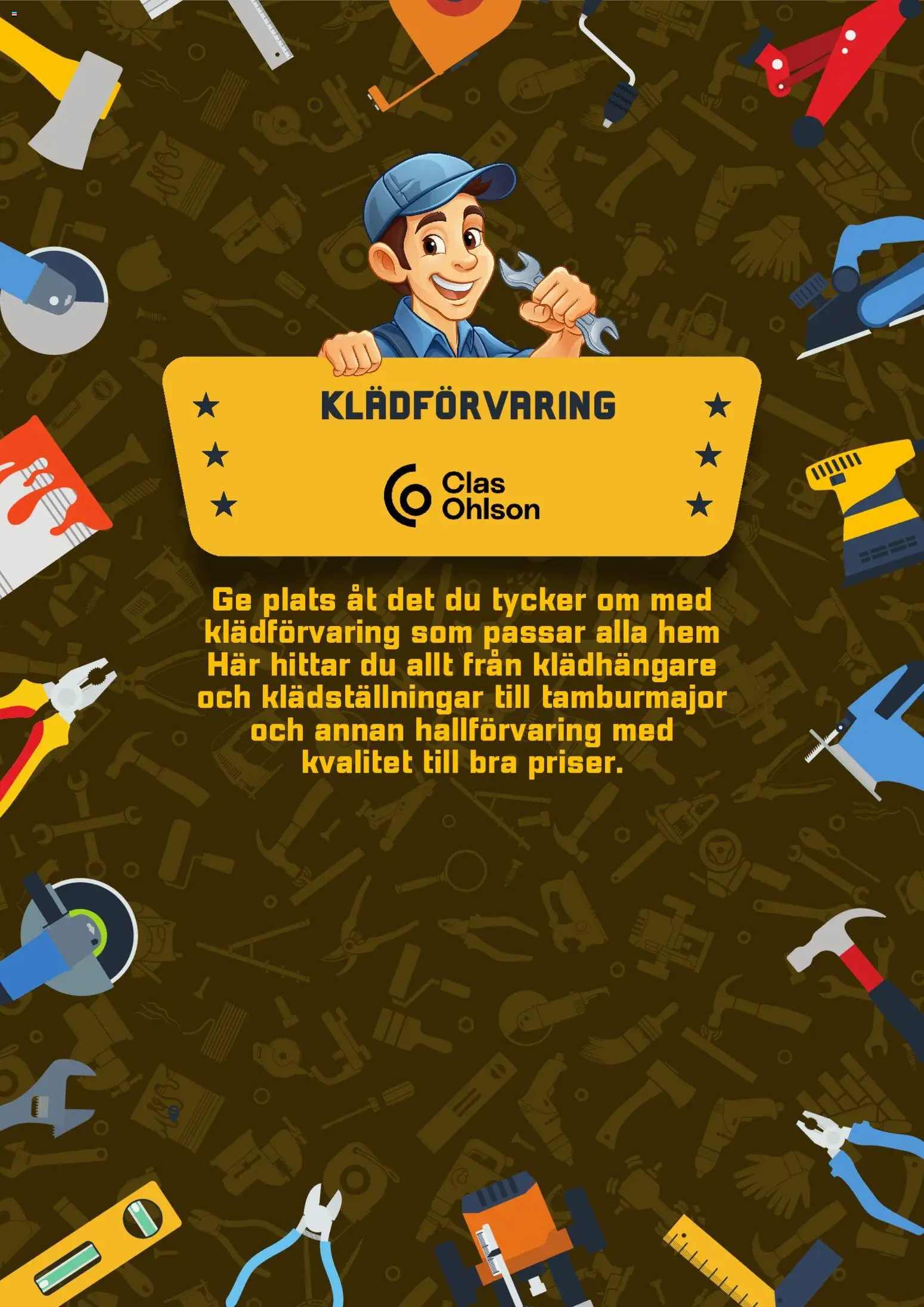 Clas Ohlson reklamblad aktuell från 14.04.2026 | Sida: 1 | Produkter: Klädhängare