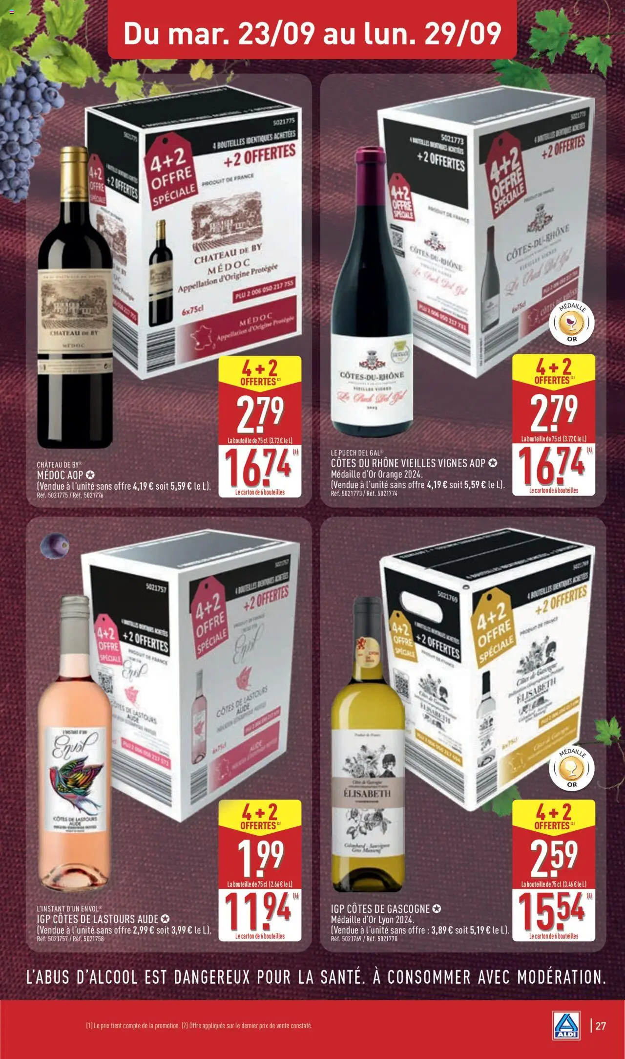  | Page: 29 | Produits: Orange, Côtes du rhône vieilles vignes