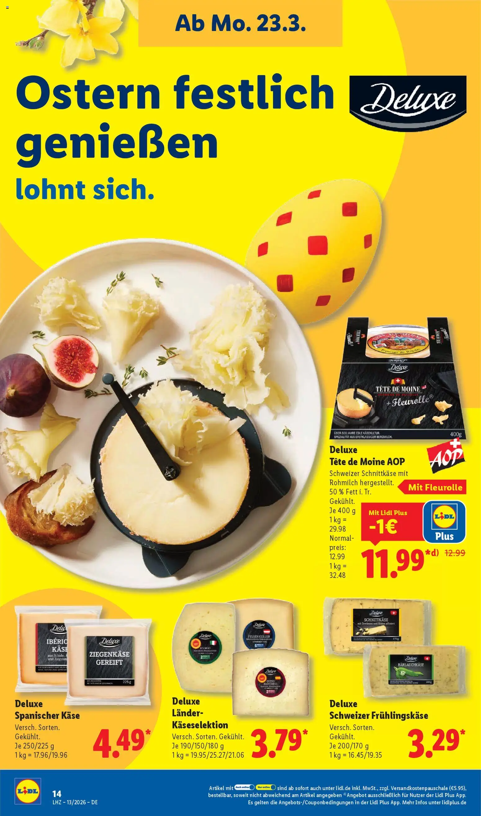 Lidl Prospekt – gültig ab 23.03.2026 | Seite: 26 | Produkte: Käse, Ziegenkäse