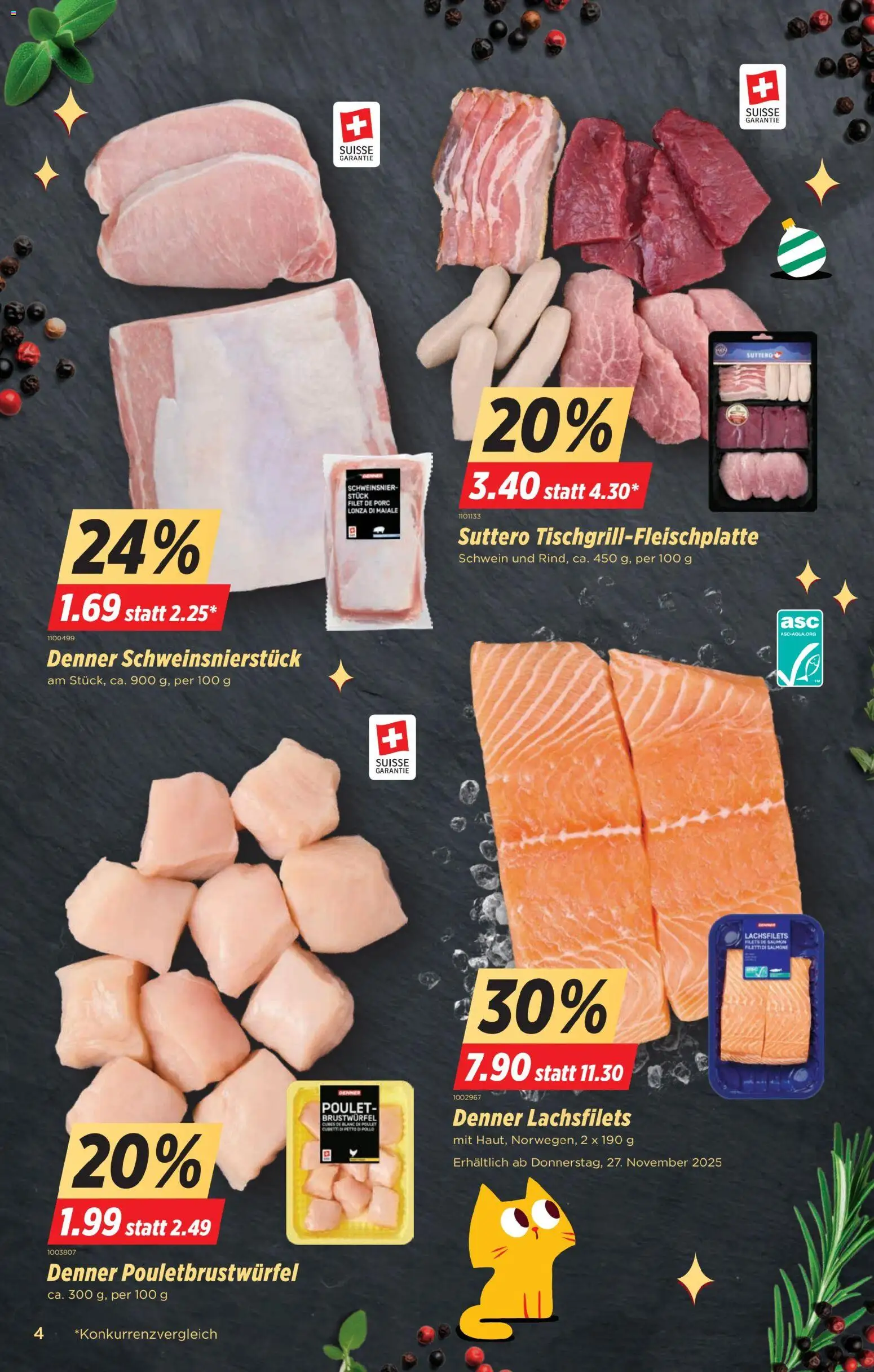 Denner Aktionen – gültig ab 25.11.2025 | Seite: 4 | Produkte: Grill
