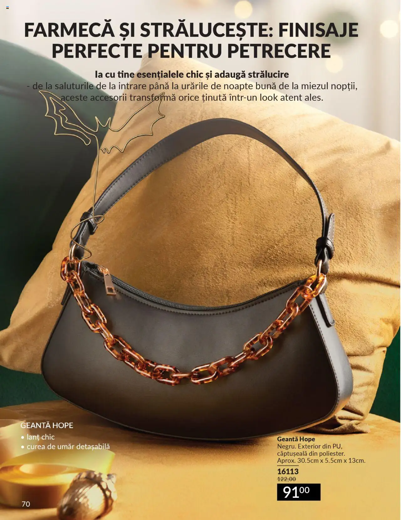 Noul catalog Avon – valabil de la 14.10.2025 | Pagină: 70 | Produse: Curea, Geantă