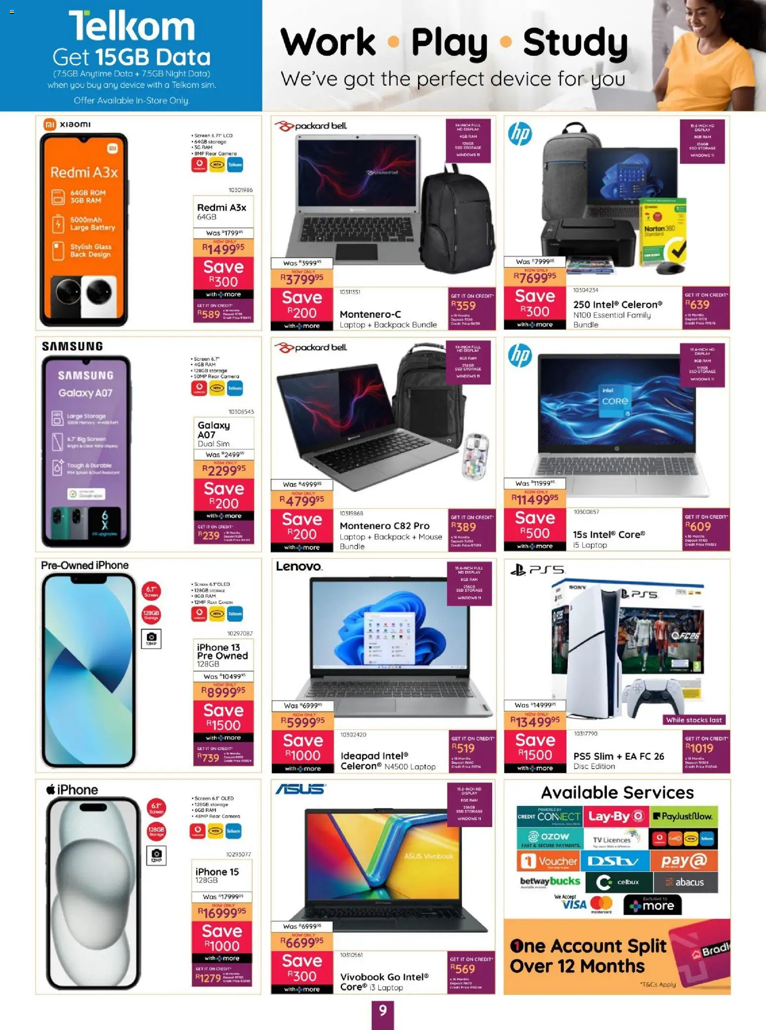 New Bradlows catalogue – valid from 15.01.2026 | Page: 9 | Products: Data, Mouse, TV, Battery
