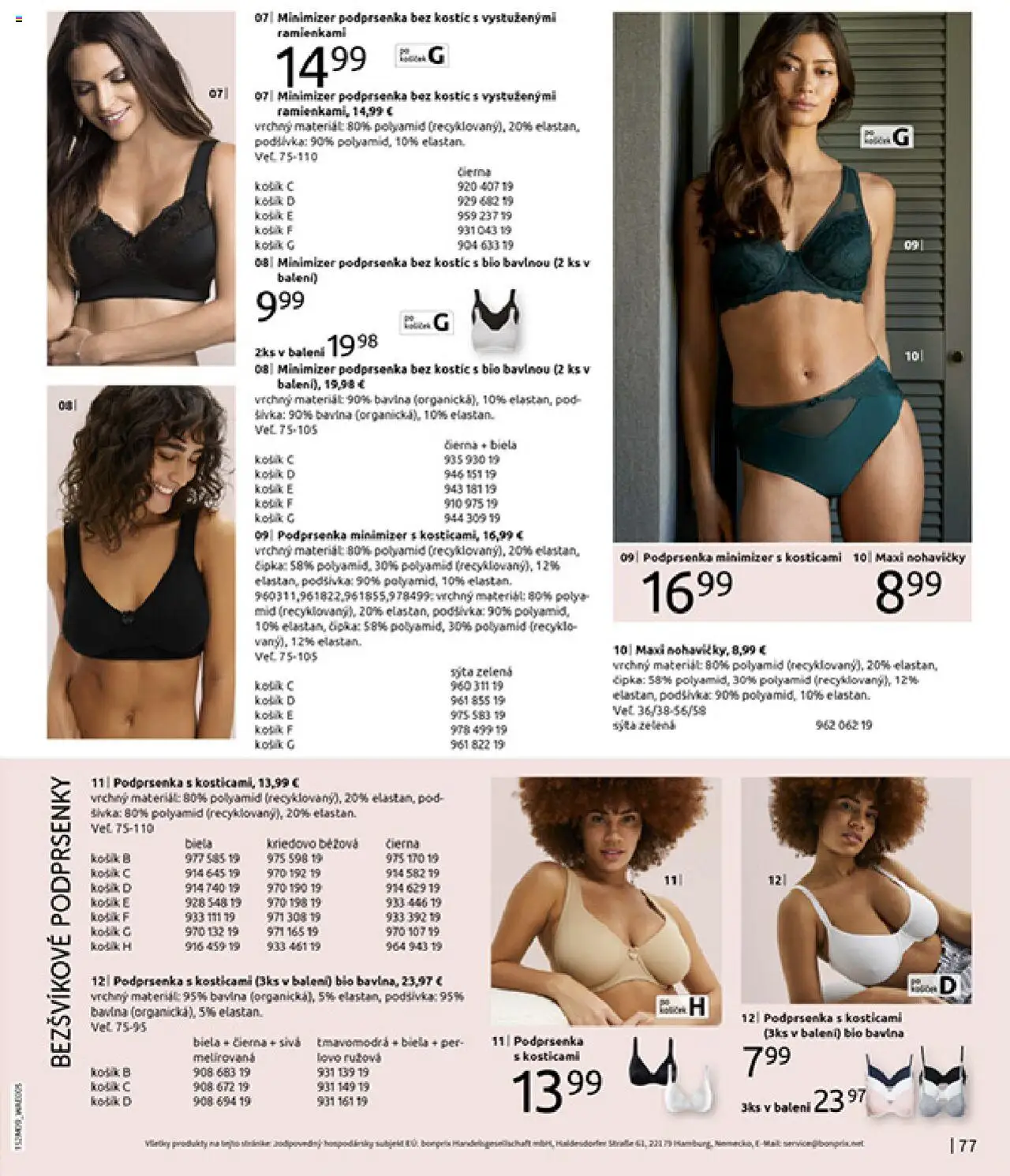 Nové Bonprix akcie – leták je platný od 14.10.2025 | Strana: 79 | Produkty: Nohavičky, Podprsenka